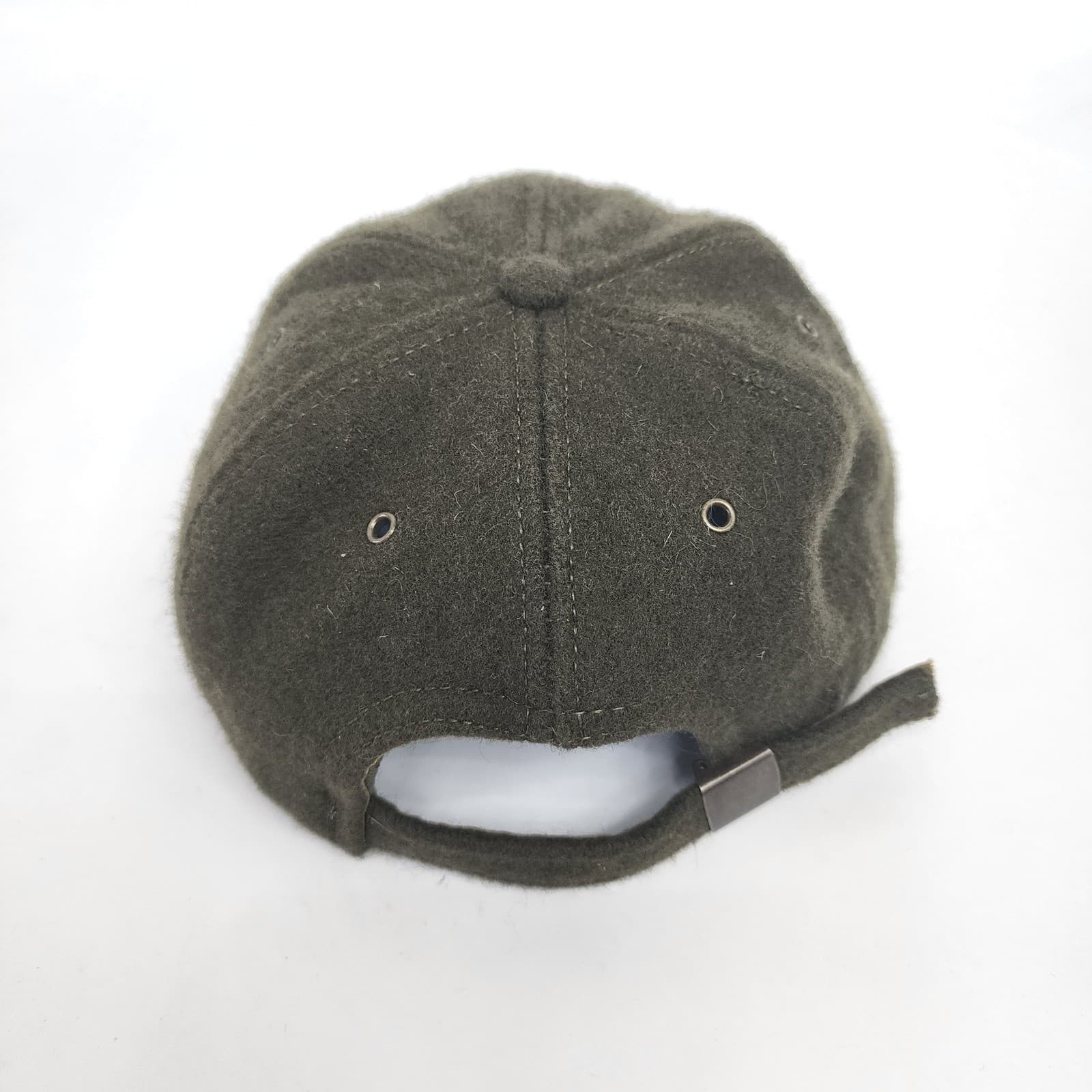 Vintage GAP Wool Blend Baseball Cap Hat Olive Green 90s USA Adjustable Strap - Thumbnail 3