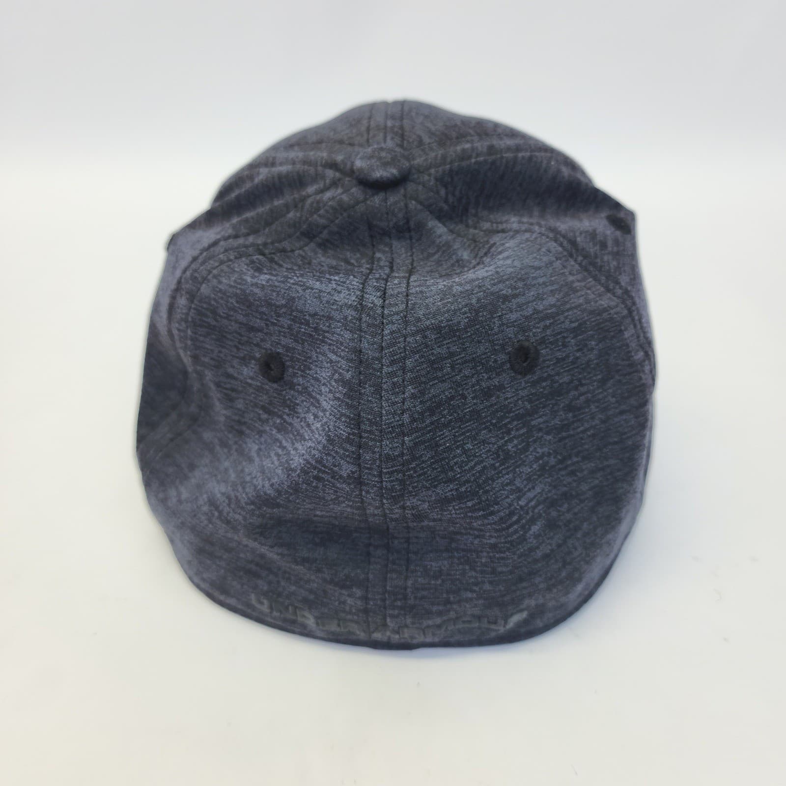 Under Armour Mens Blitzing Curved Brim Stretch Fit Hat Gray LG/XL Heathered Cap - Thumbnail 3