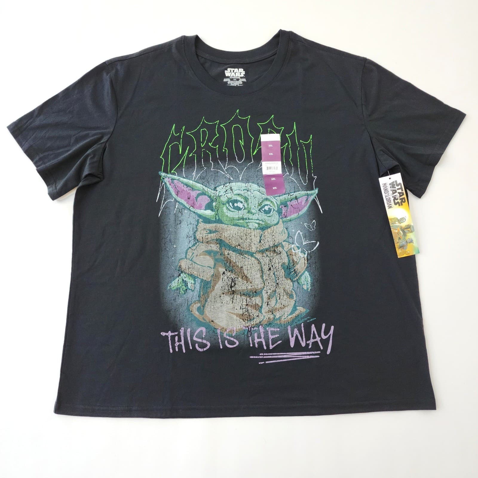Star Wars The Mandalorian Grogu This Is The Way Black T-Shirt XXL NWT LT22601SP