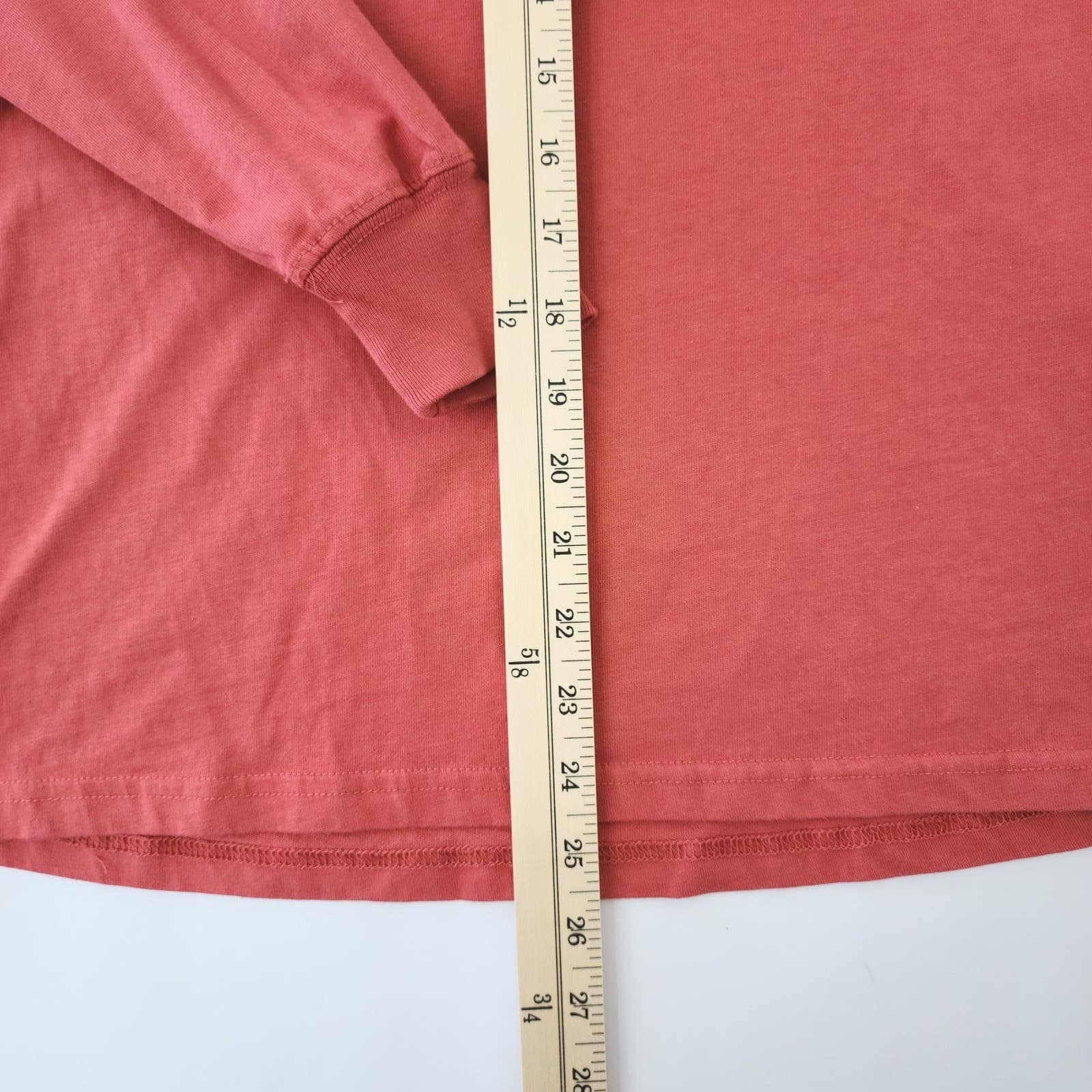 Ariat Rebar Mens Small Rust Orange Long Sleeve Hooded Work Shirt Pocket Hoodie - Thumbnail 5
