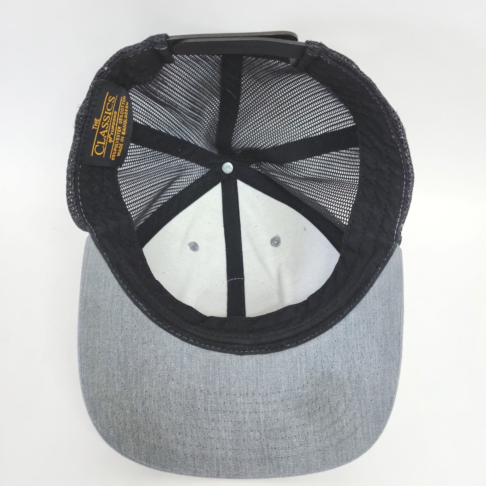 Yupoong Oregon Pacific Wonderland Trucker Hat Gray Black Mesh Snapback Cap - Thumbnail 4