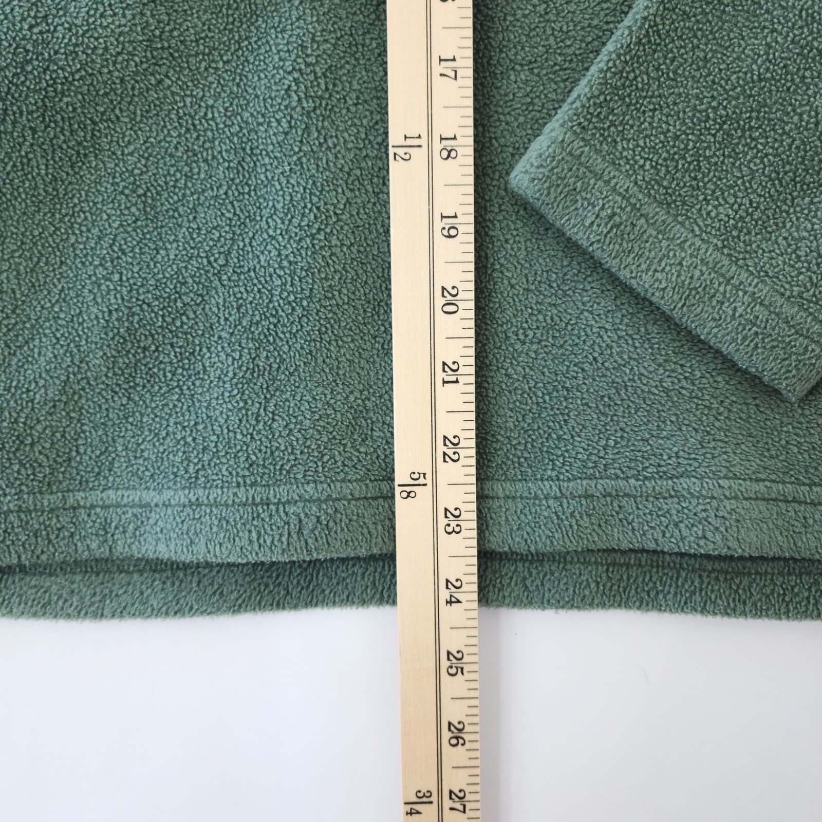 VTG North Crest Spirit of Adventure Green Fleece V-Neck Pullover Sweater Men's M - Thumbnail 6