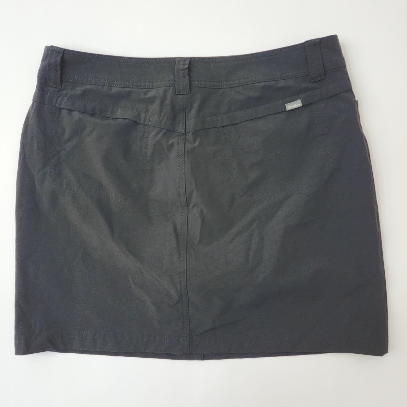Eddie Bauer Travex Women's 10 Black Outdoor Hiking UPF 50 Skort Stretch Mini - Thumbnail 2