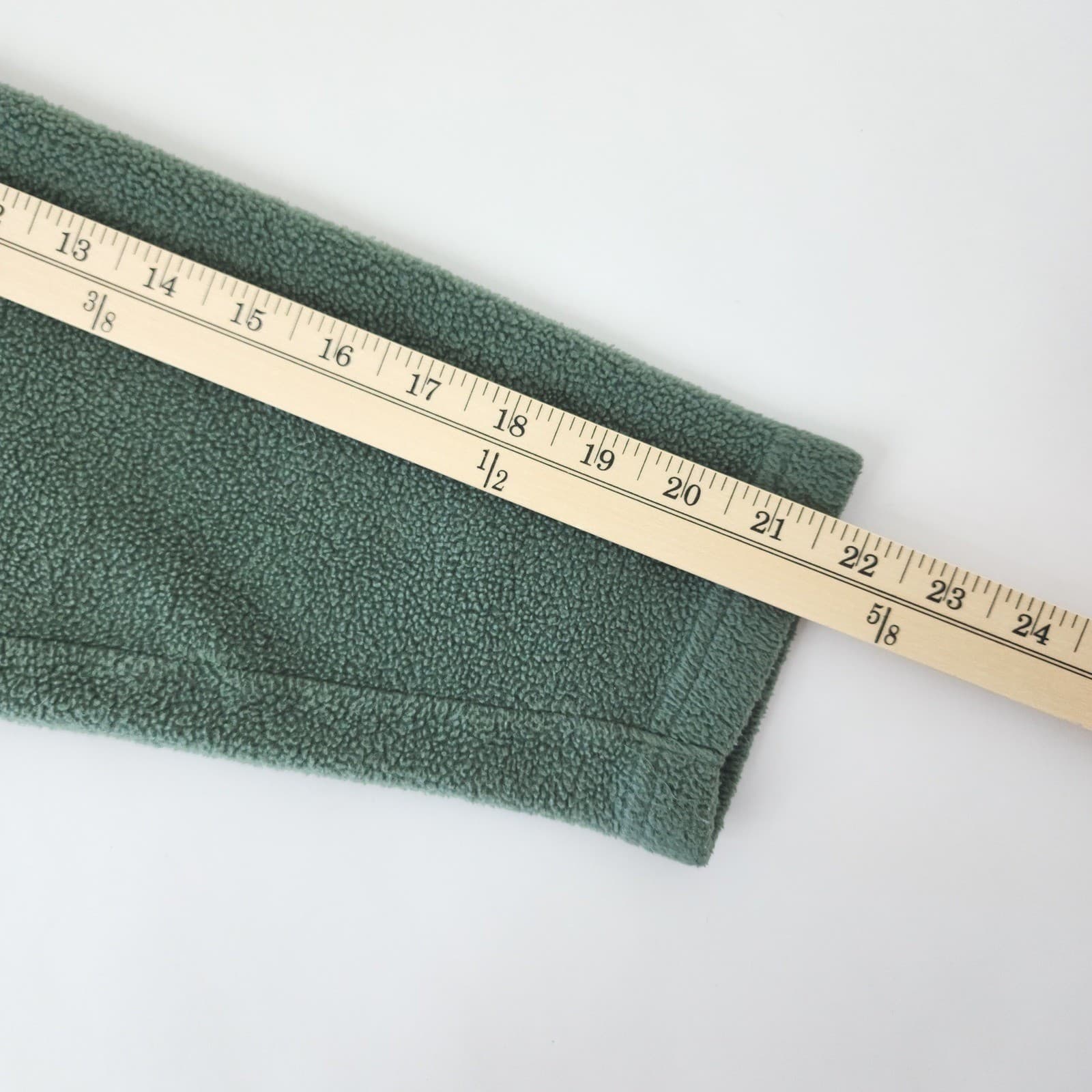 VTG North Crest Spirit of Adventure Green Fleece V-Neck Pullover Sweater Men's M - Thumbnail 7