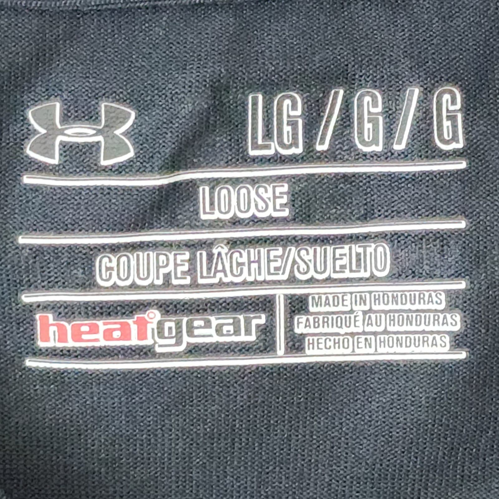 Under Armour Mens HeatGear Basketball Graphic T-Shirt Gray Loose Fit Large - Thumbnail 2