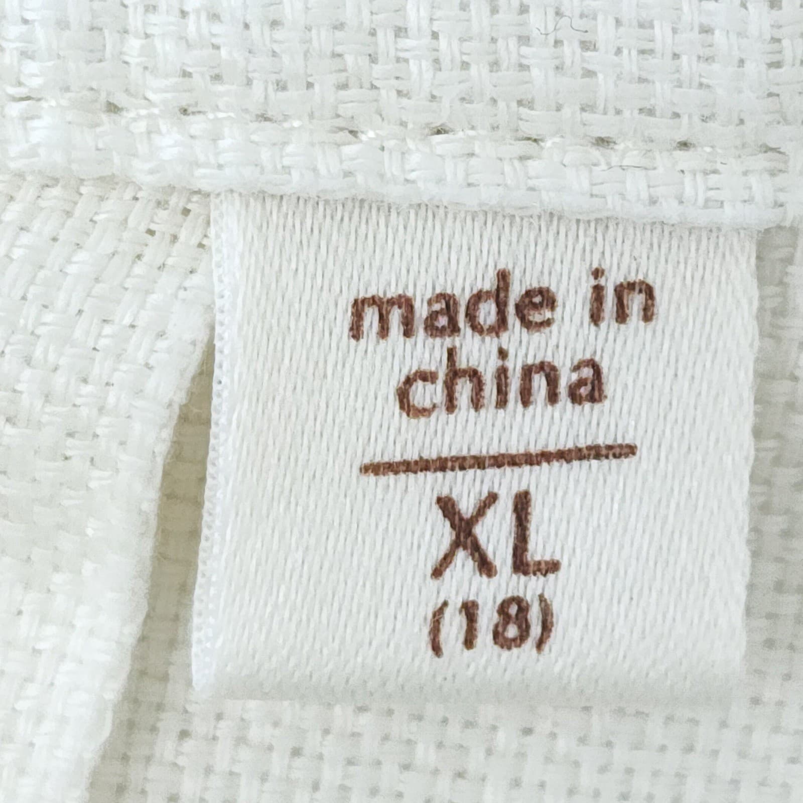 Coldwater Creek Ivory 100% Linen Blend Mock Neck Button Front Jacket W XL 18 - Thumbnail 8