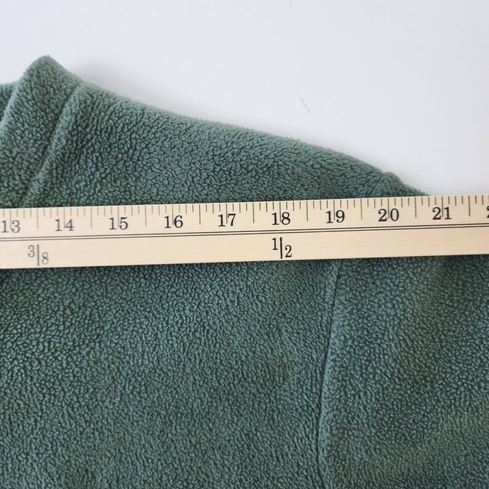 VTG North Crest Spirit of Adventure Green Fleece V-Neck Pullover Sweater Men's M - Thumbnail 4