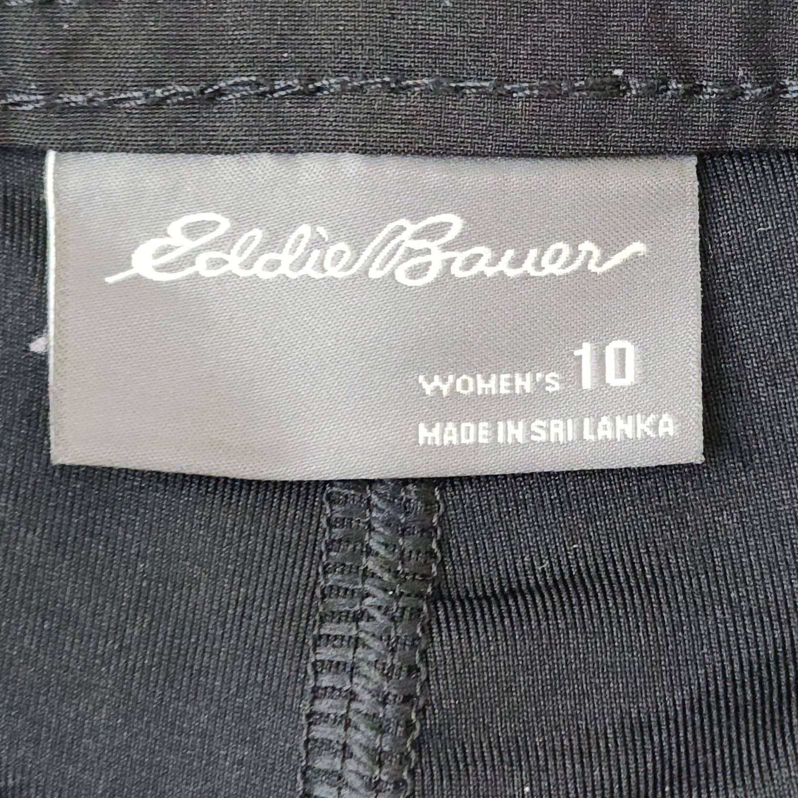 Eddie Bauer Travex Women's 10 Black Outdoor Hiking UPF 50 Skort Stretch Mini - Thumbnail 3