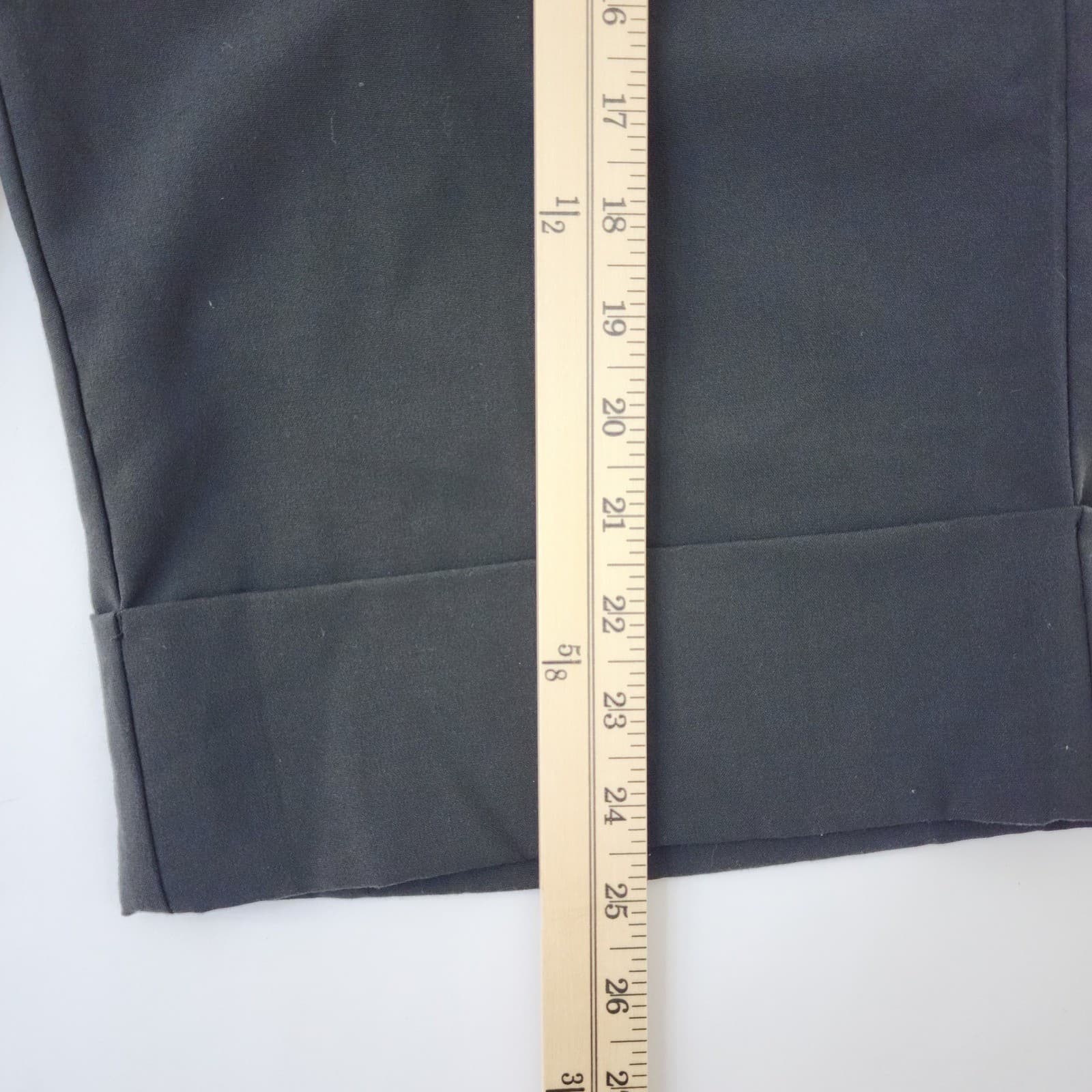 FYLO by NYLON Black Bermuda Shorts Gold Horsebit Detail Size 14 Cuffed Dressy - Thumbnail 2