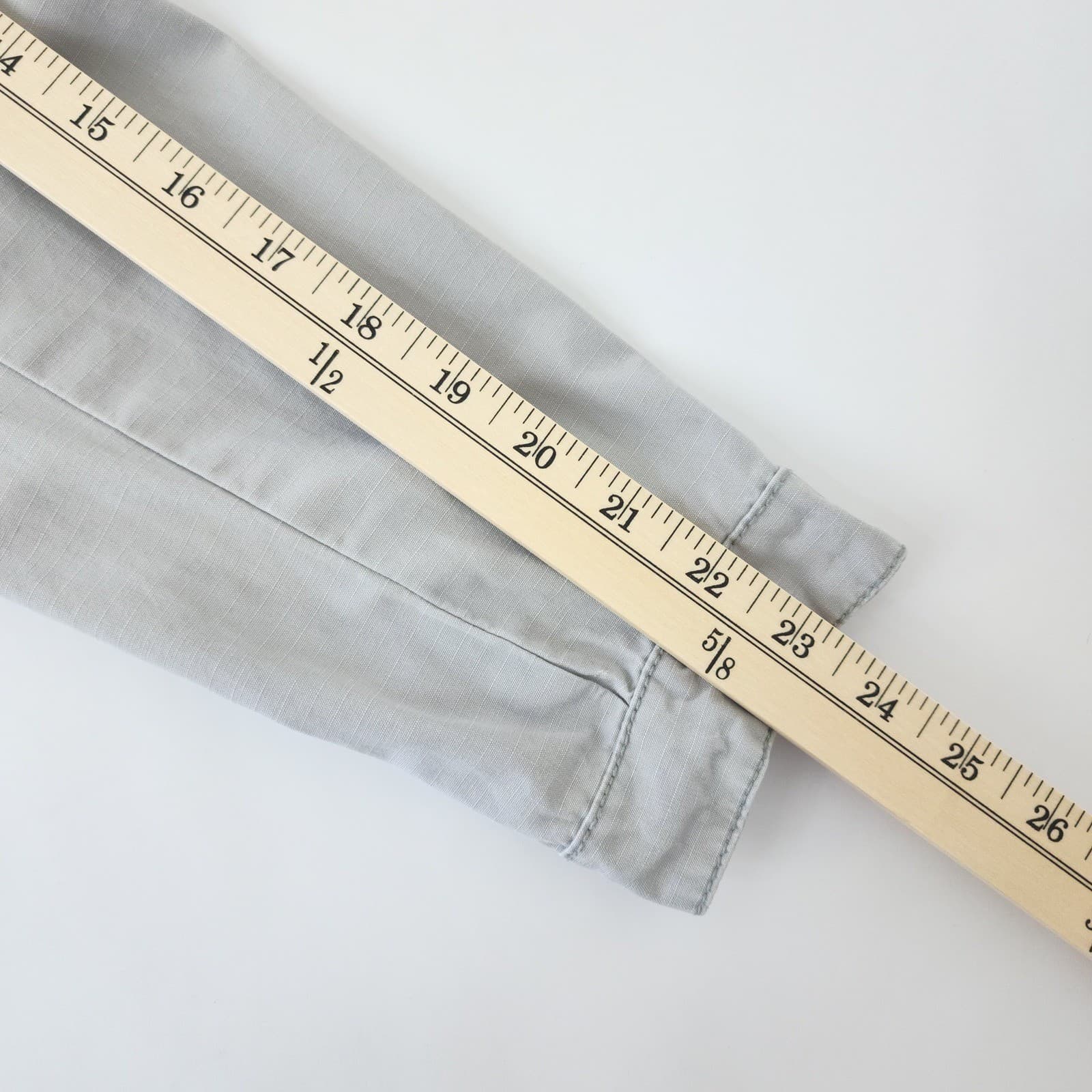 Eddie Bauer Womens Medium Gray Ripstop Utility Military Safari Jacket Pockets - Thumbnail 4