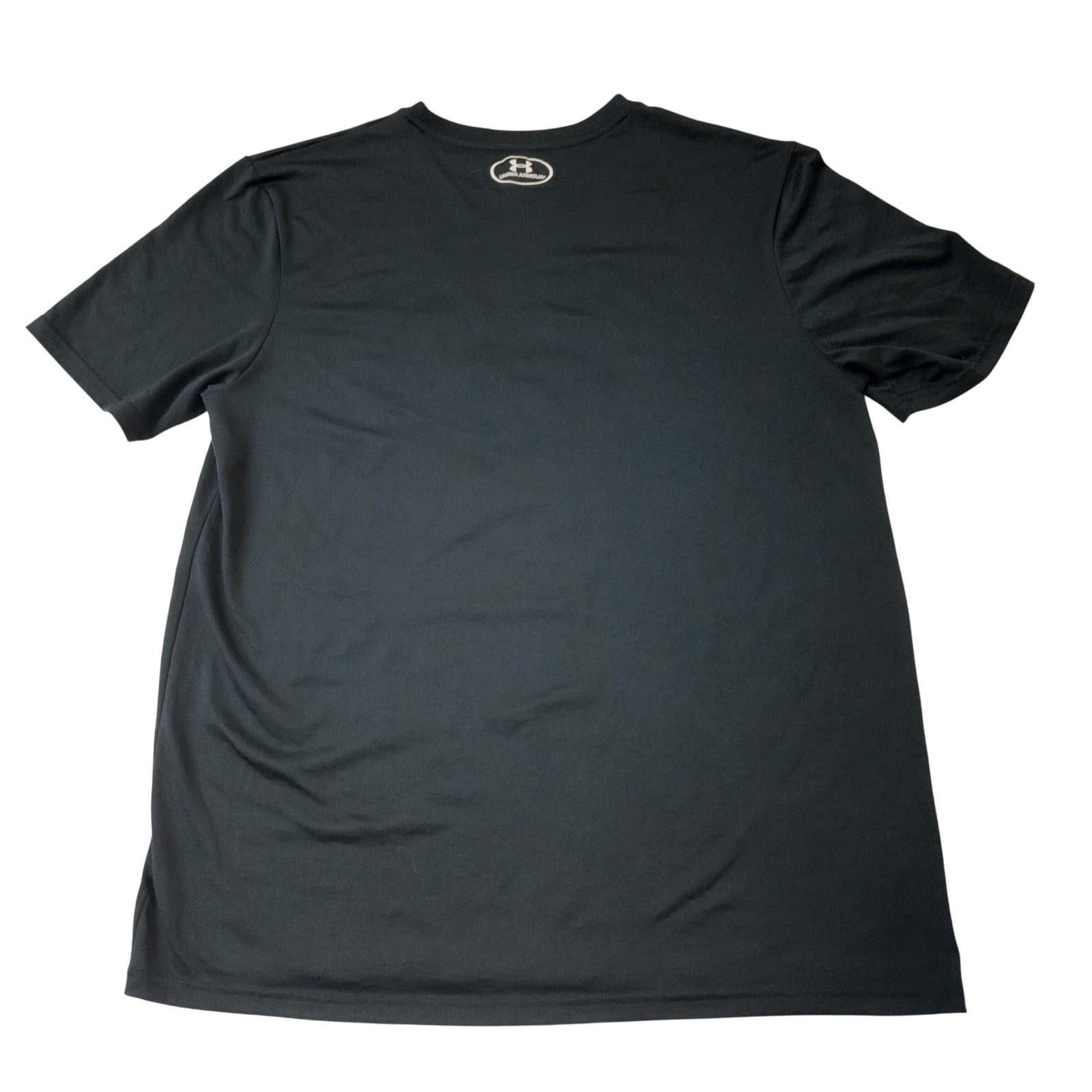 Under Armour Mens HeatGear Basketball Graphic T-Shirt Gray Loose Fit Large - Thumbnail 3