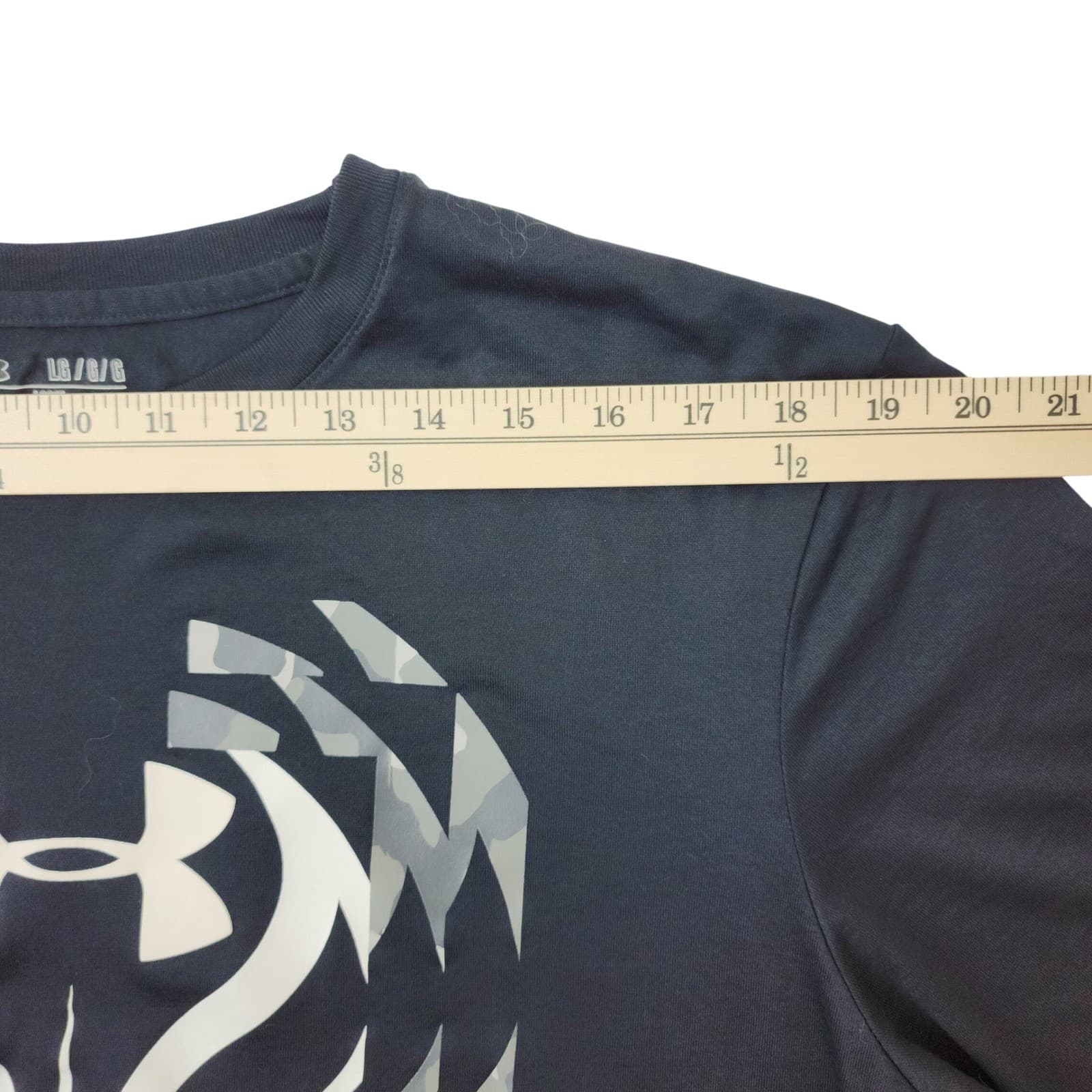 Under Armour Mens HeatGear Basketball Graphic T-Shirt Gray Loose Fit Large - Thumbnail 4