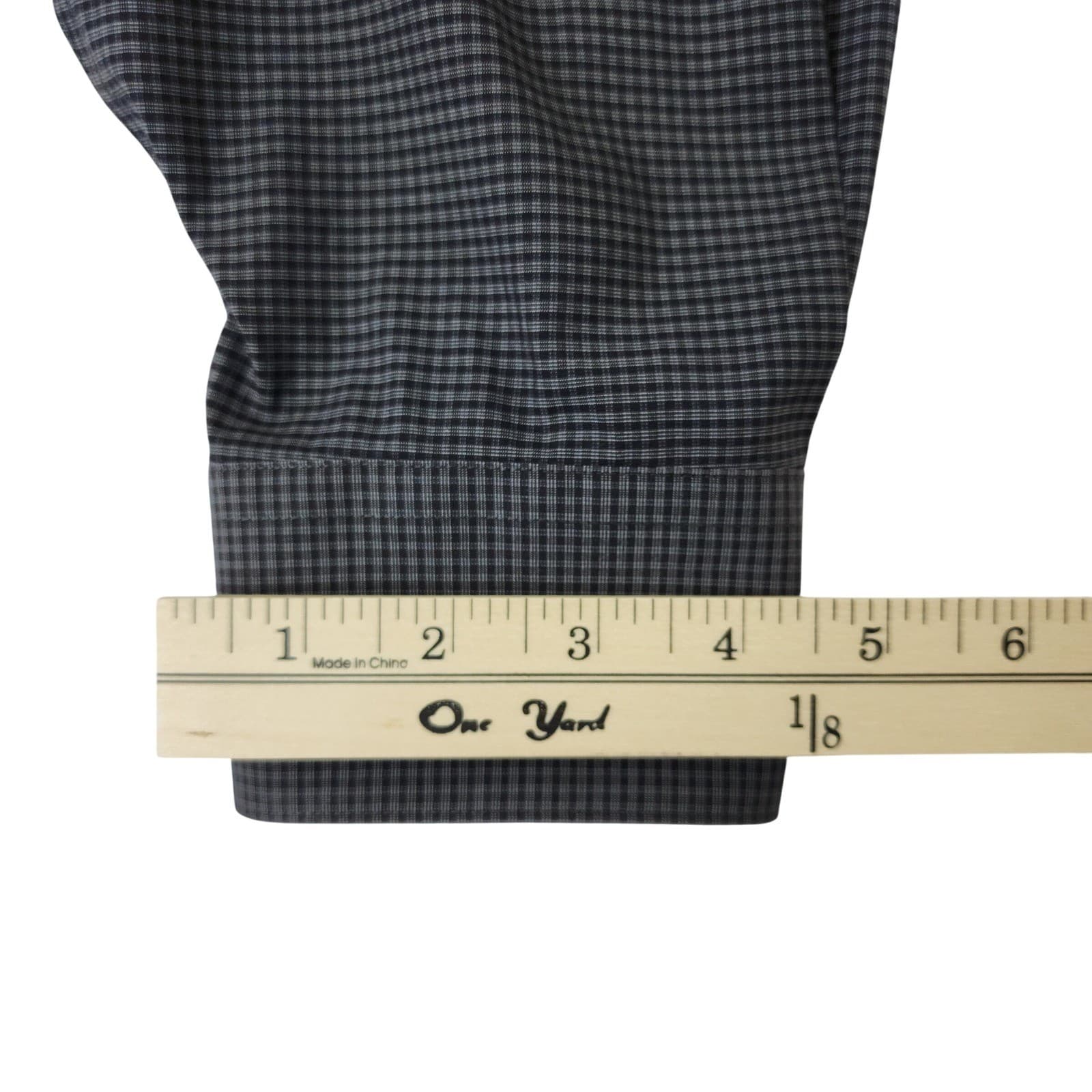Awearness Kenneth Cole Dress Shirt Mens 20 38/39 Tall Slim Fit Non-Iron Check - Thumbnail 7