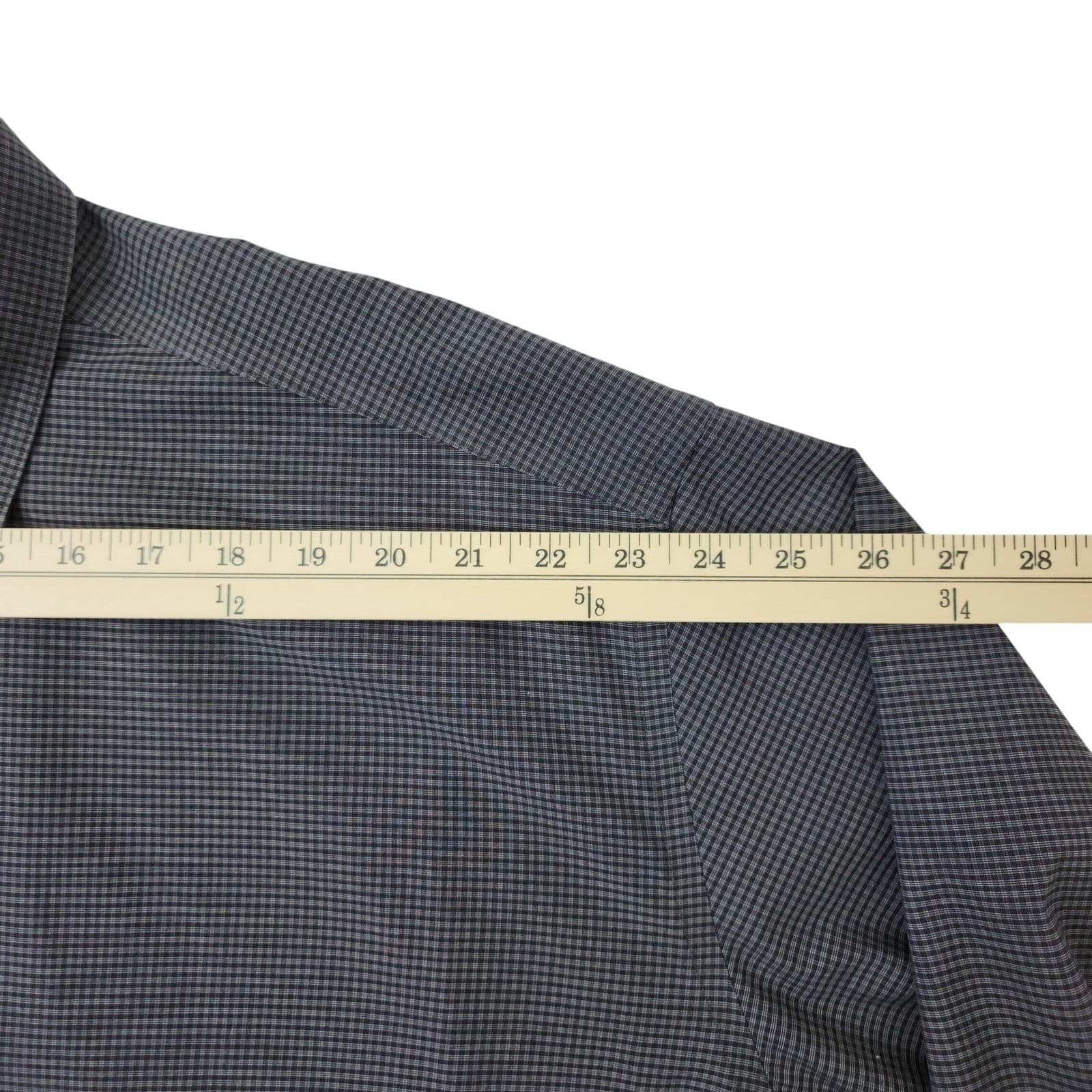 Awearness Kenneth Cole Dress Shirt Mens 20 38/39 Tall Slim Fit Non-Iron Check - Thumbnail 5