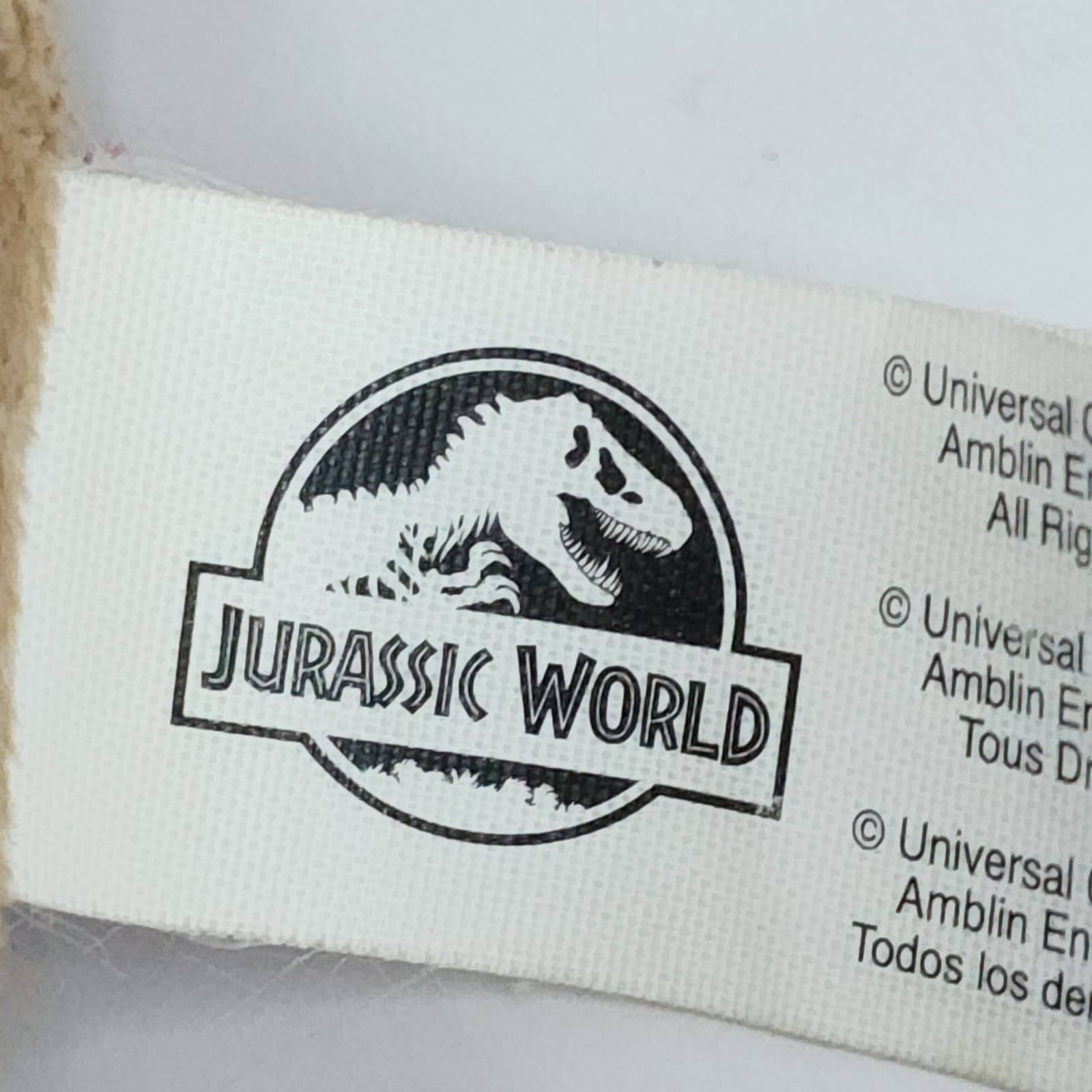 Jurassic World T-Rex Plush Stuffed Animal Tan Brown Dinosaur 11.5 Inch Toy - Thumbnail 5
