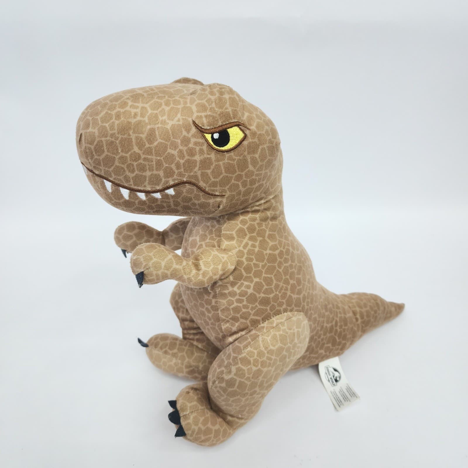 Jurassic World T-Rex Plush Stuffed Animal Tan Brown Dinosaur 11.5 Inch Toy - Thumbnail 2
