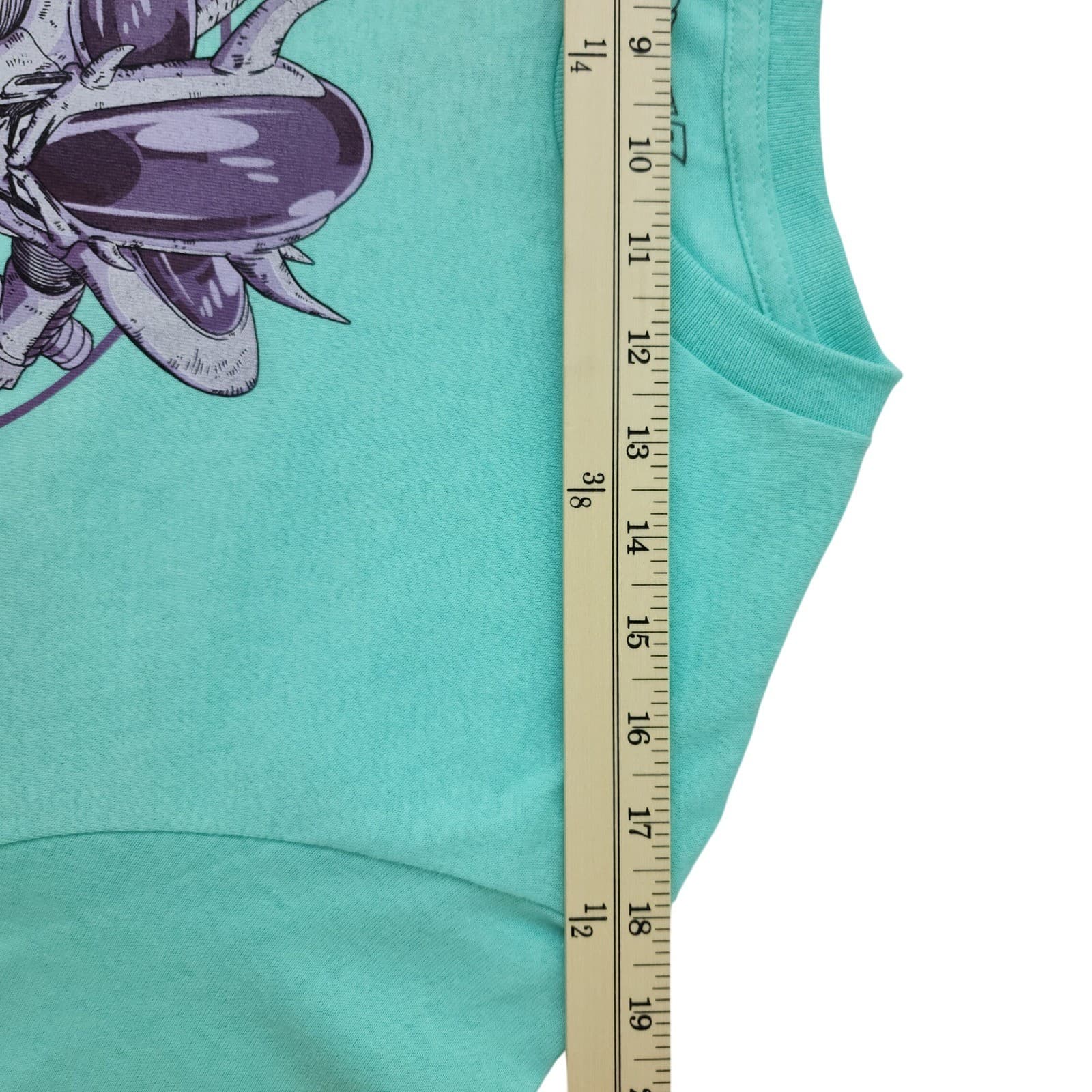Dragon Ball Z Frieza Forms Graphic T-Shirt Mens Medium Teal Anime Cotton TS 64 - Thumbnail 3