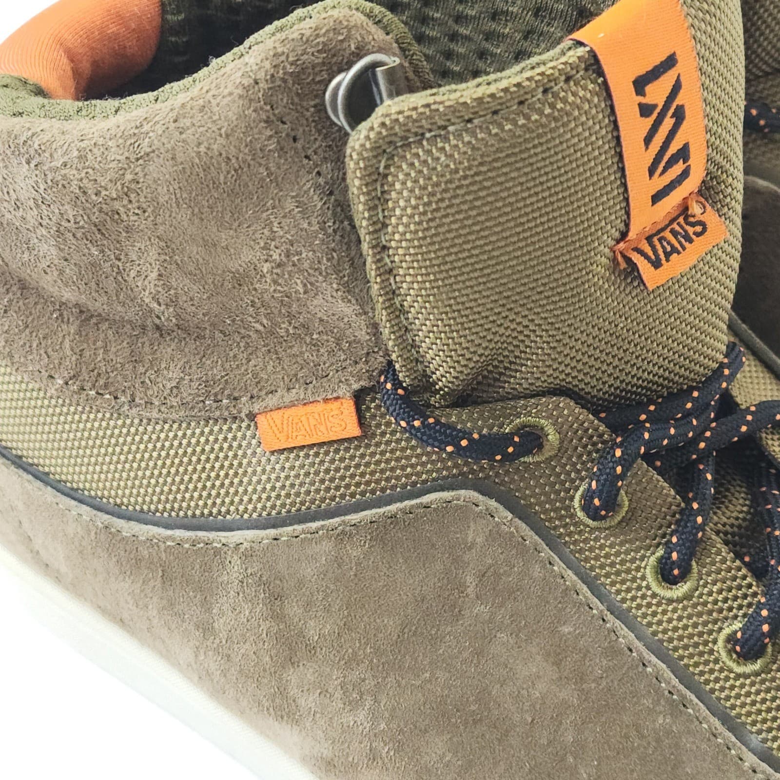 Vans LXVI Graph Olive Brown Suede High Top Sneakers VN-0RRM62Z Men's 9.5 - Thumbnail 3