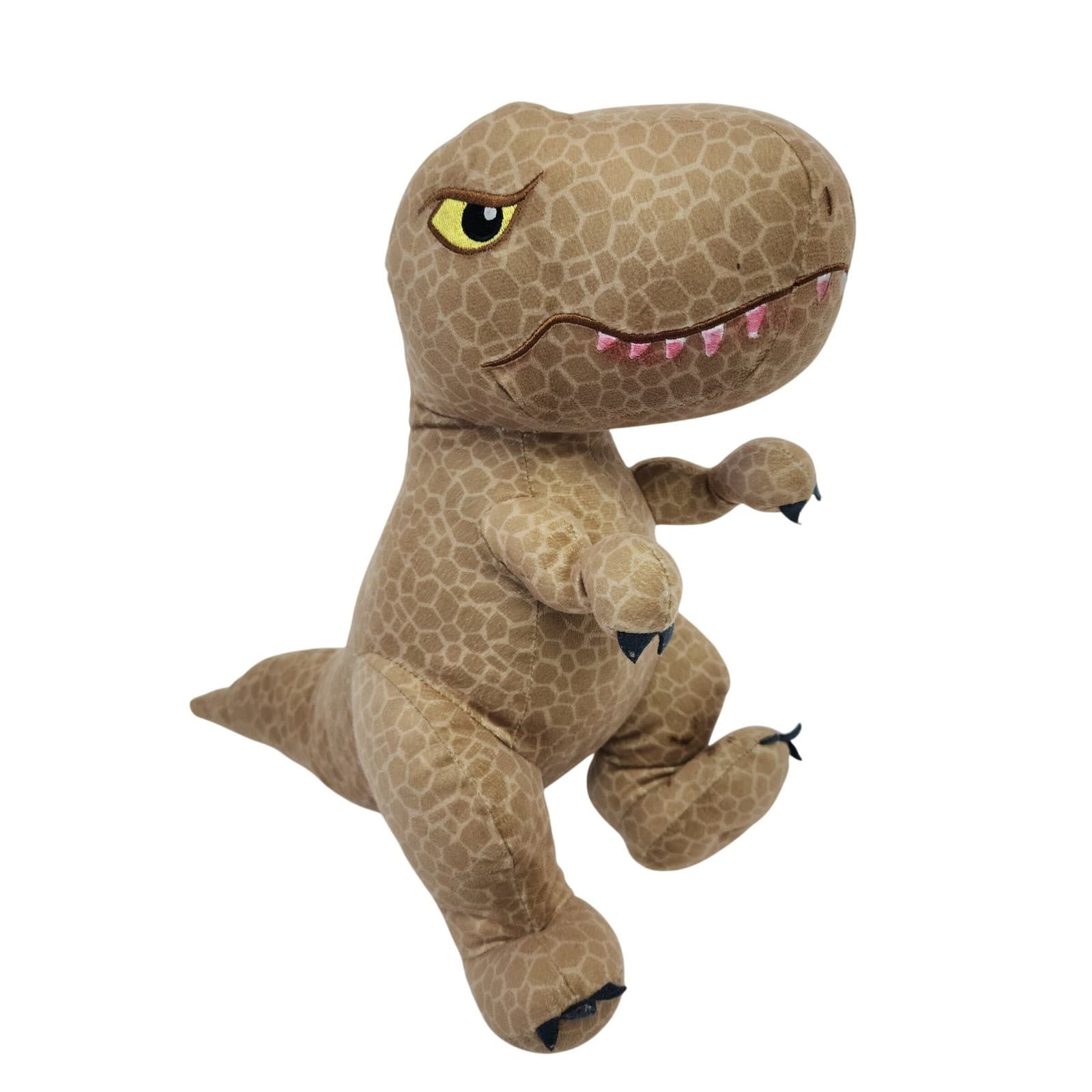 Jurassic World T-Rex Plush Stuffed Animal Tan Brown Dinosaur 11.5 Inch Toy