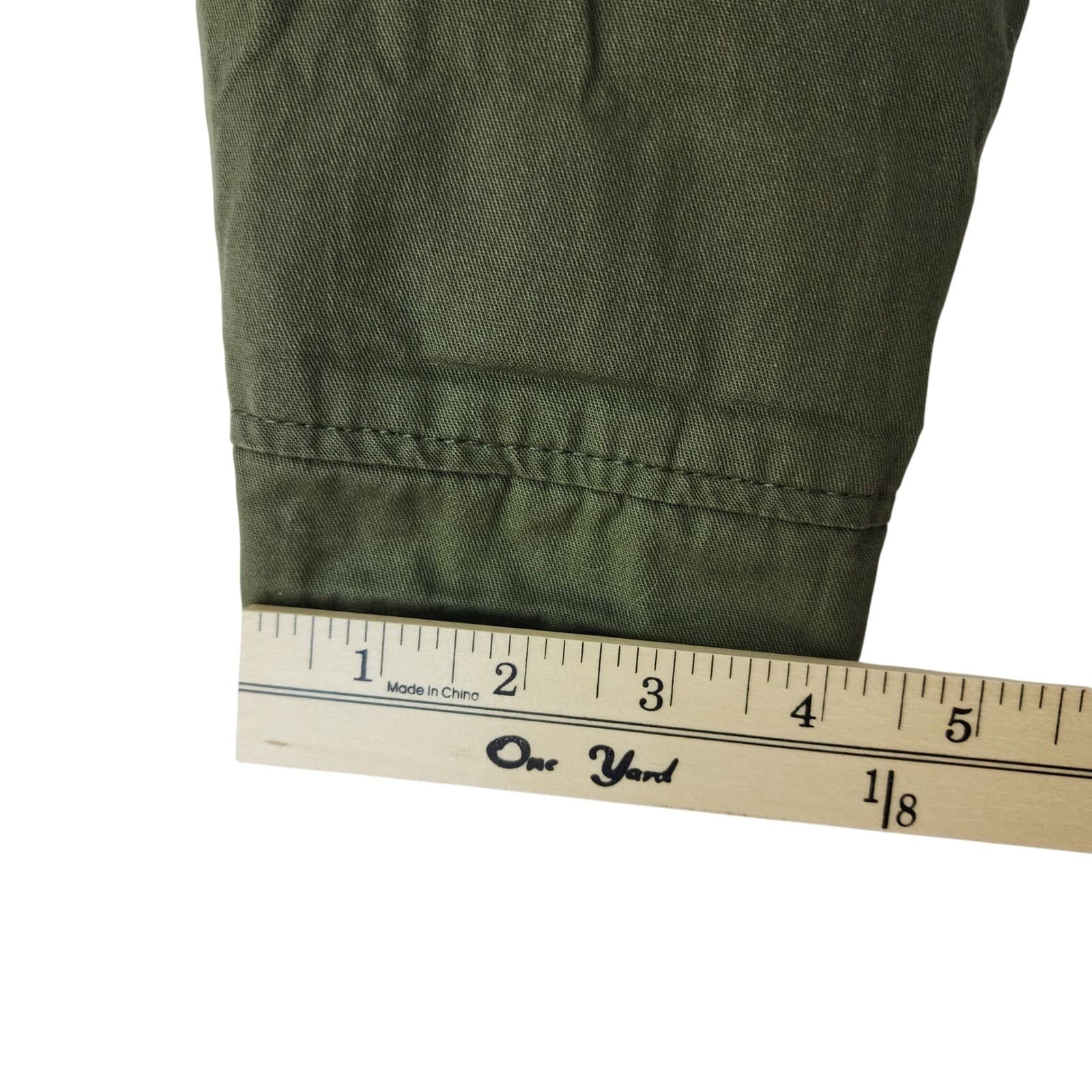 Miss London Black Label Olive Green Utility Jacket Womens Large Drawstring Waist - Thumbnail 7