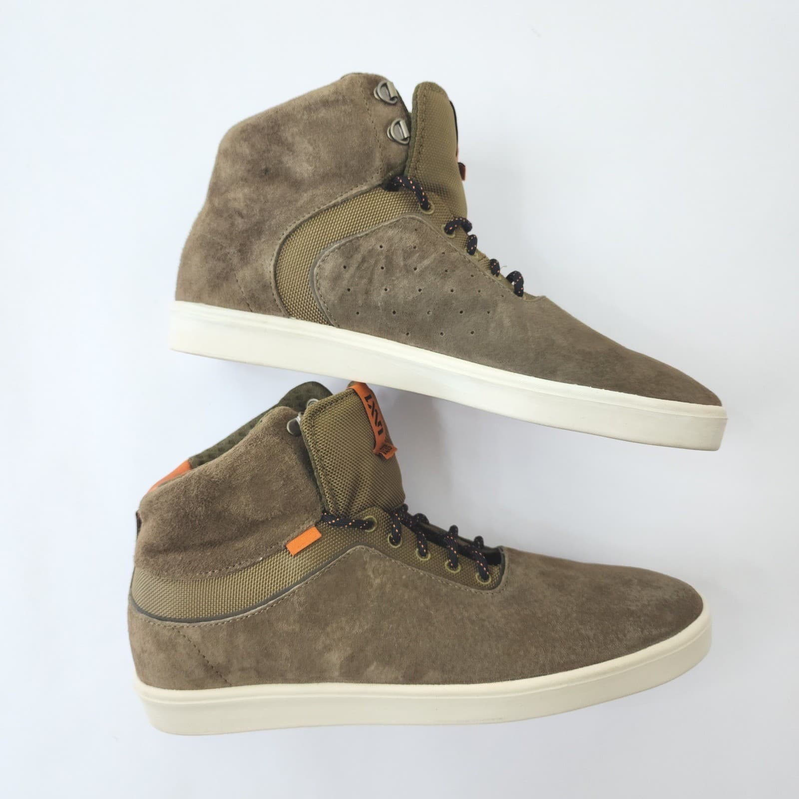 Vans LXVI Graph Olive Brown Suede High Top Sneakers VN-0RRM62Z Men's 9.5 - Thumbnail 2