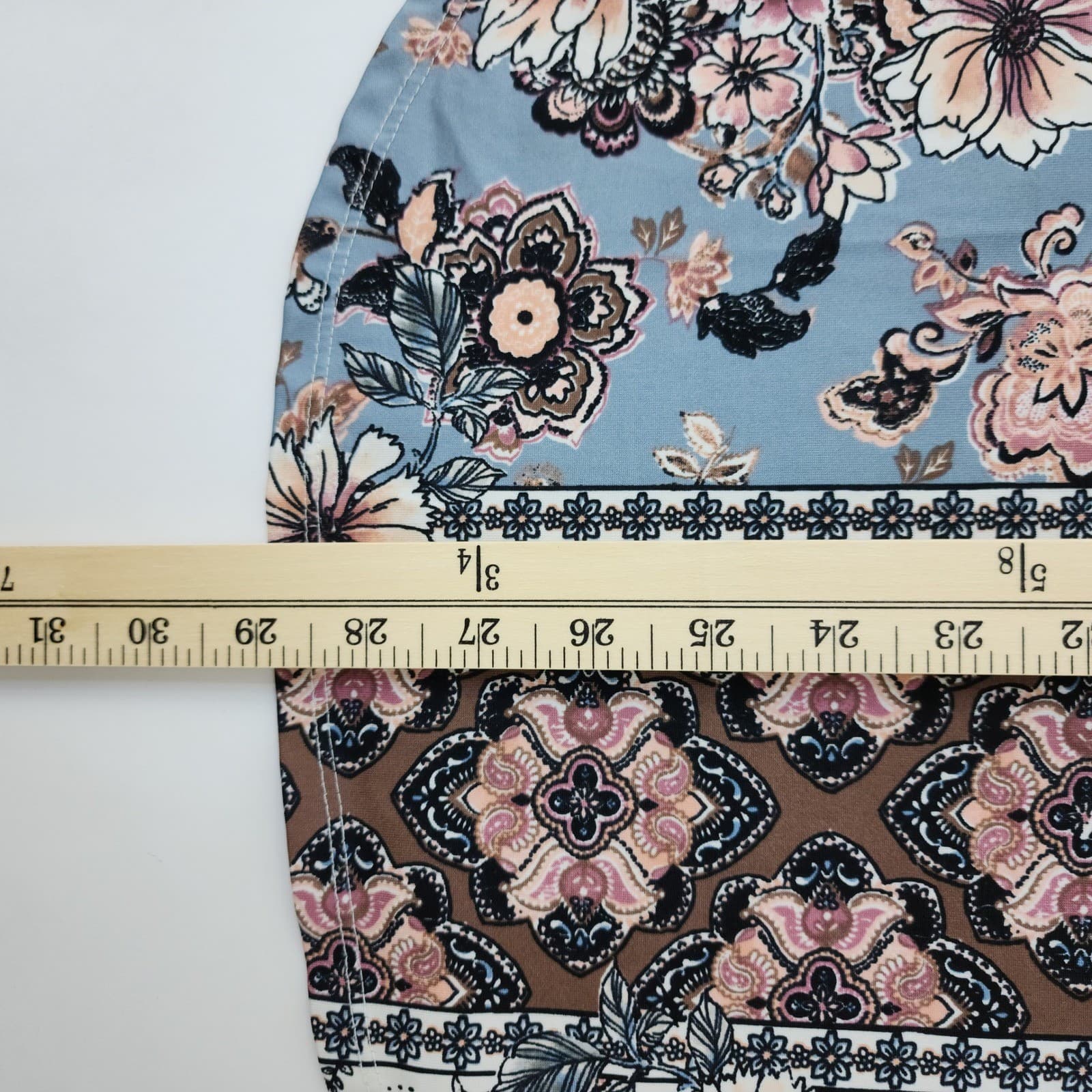 Perseption Concept Womens XL Floral Medallion Sleeveless Button V-Neck - Thumbnail 5