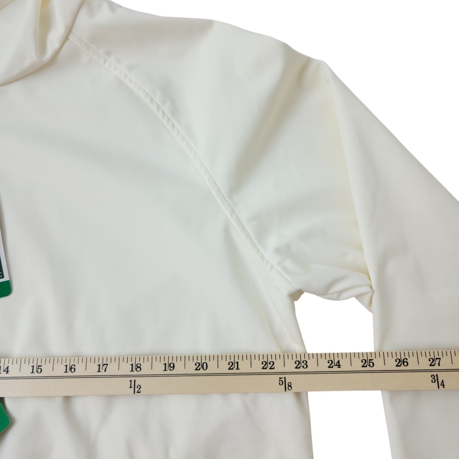 32 Degrees Heat Womens XL Full Zip Hooded Jacket Cream White Lightweight NWT - Thumbnail 6