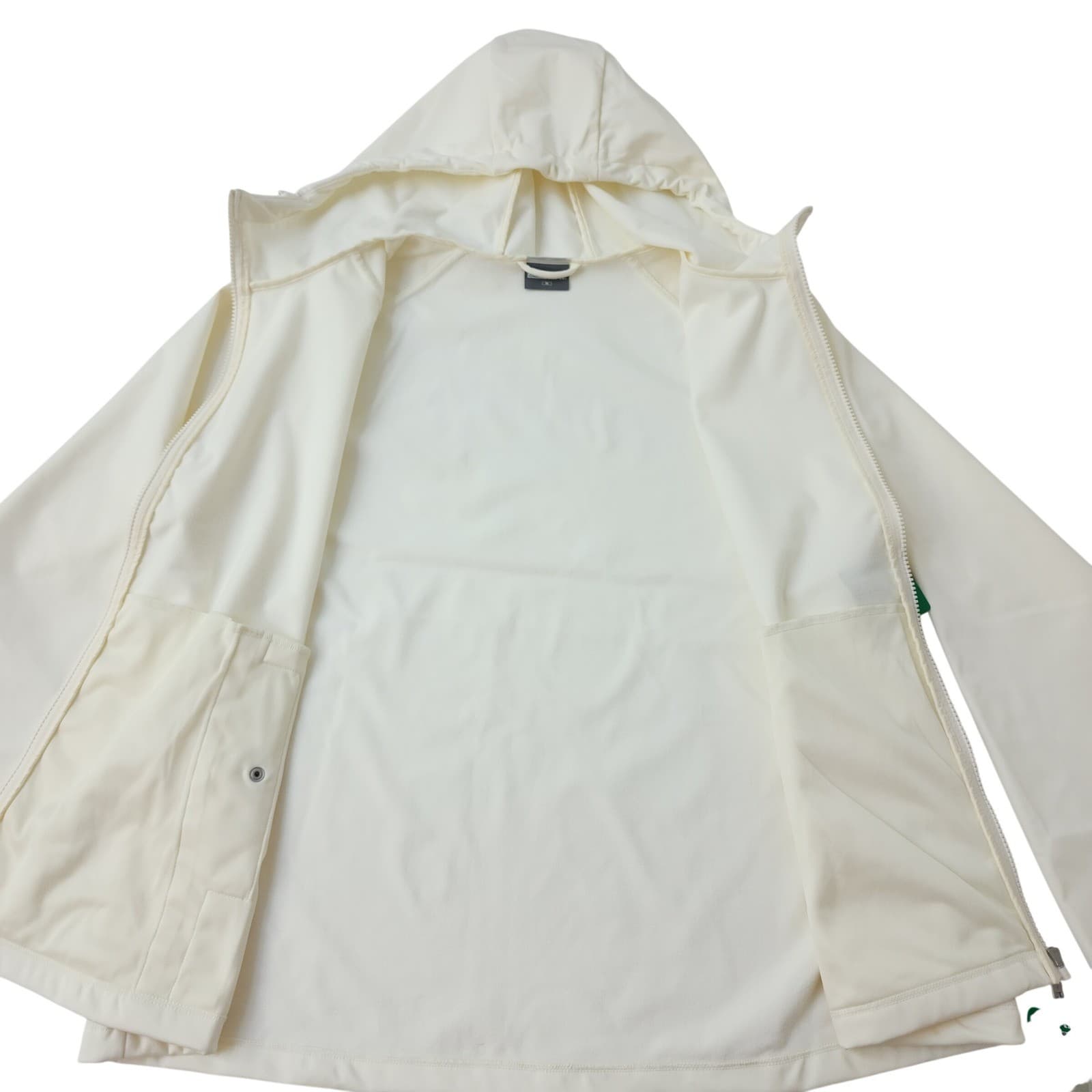 32 Degrees Heat Womens XL Full Zip Hooded Jacket Cream White Lightweight NWT - Thumbnail 4
