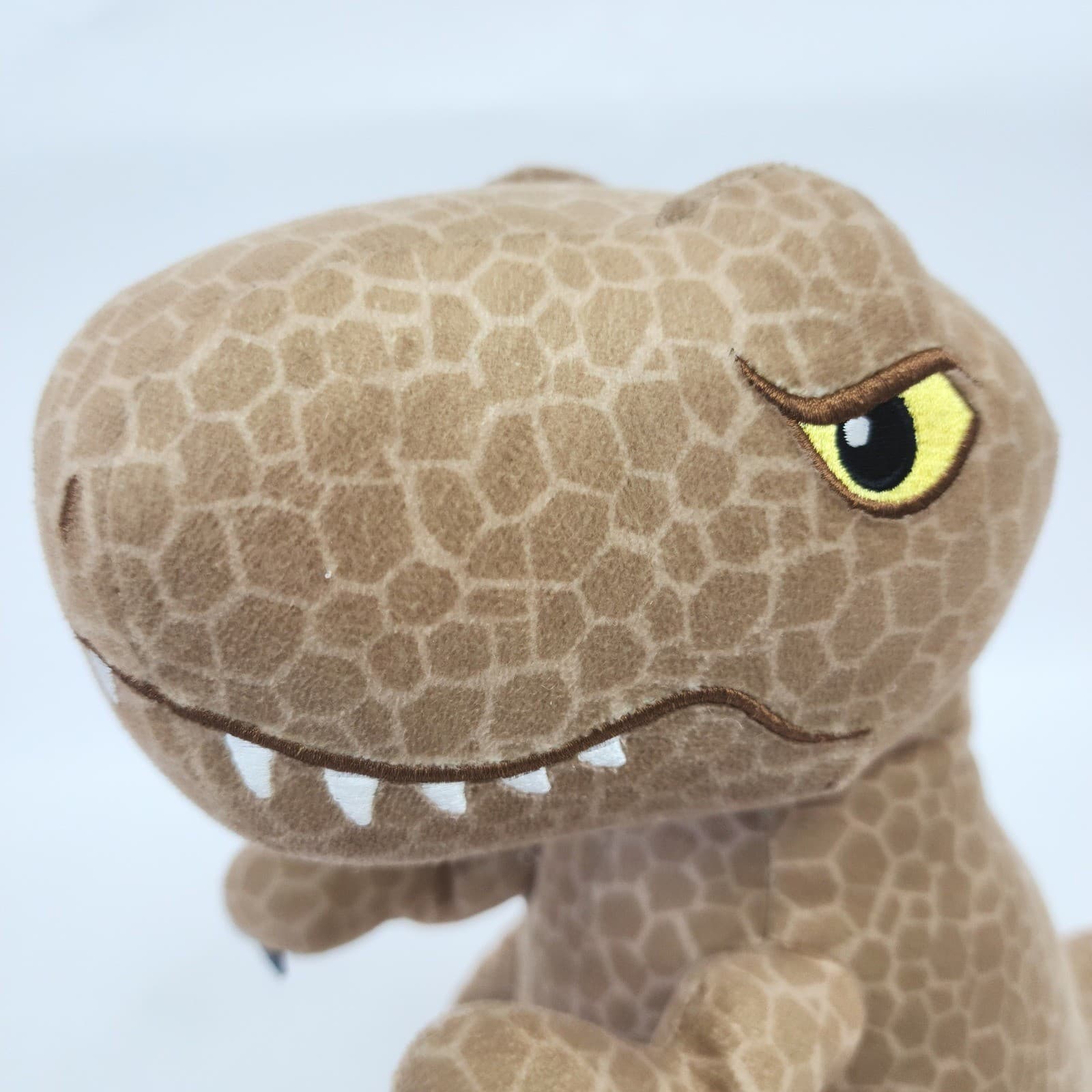 Jurassic World T-Rex Plush Stuffed Animal Tan Brown Dinosaur 11.5 Inch Toy - Thumbnail 4