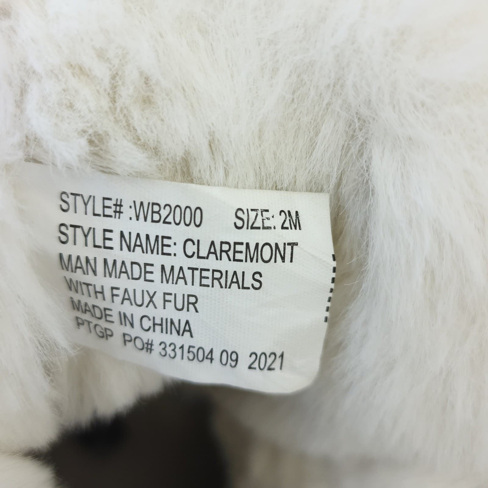 Juicy Couture Claremont Grey Faux Fur Glitter Bow Boots Girls Size 2M - Thumbnail 4