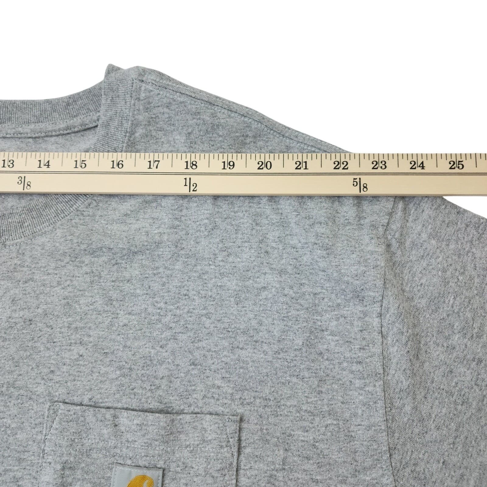 Carhartt Mens 3XL Tall Gray Loose Fit Short Sleeve Pocket T-Shirt Heavyweight NW - Thumbnail 6