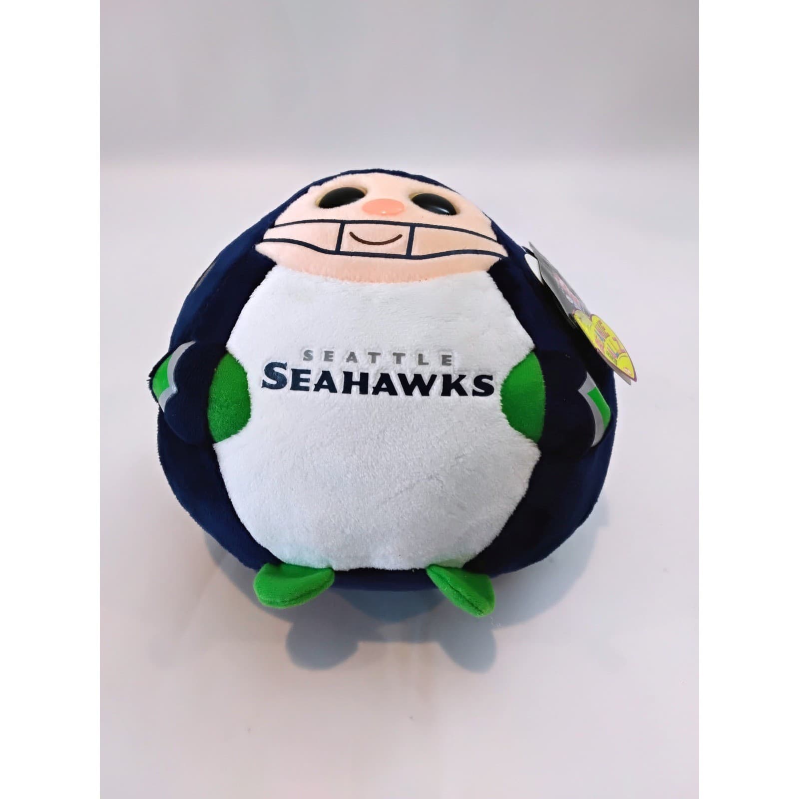 Ty Beanie Ballz NFL Seattle Seahawks Plush Round Stuffed Animal Toy 5 inch - Thumbnail 6