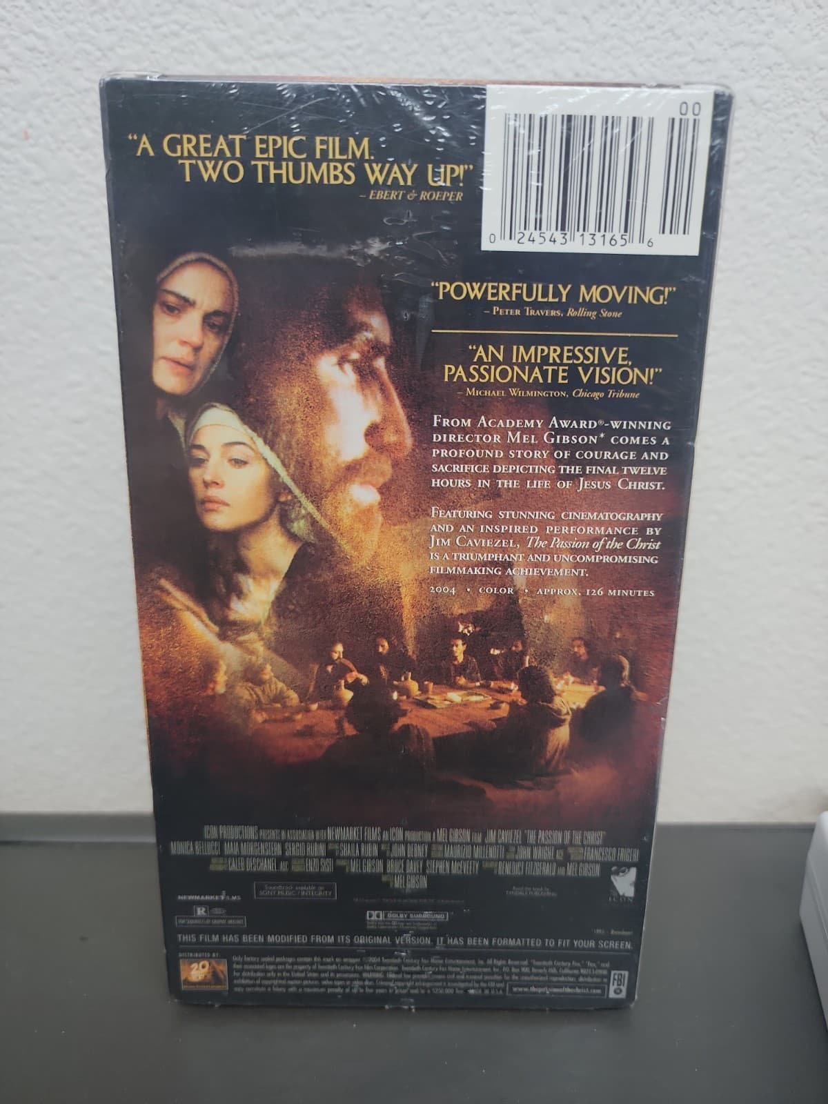 The Passion Of The Christ VHS 2004 Brand New Factory SEALED - Thumbnail 2