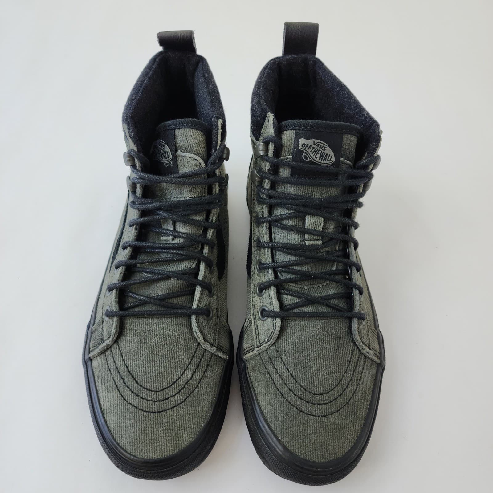 Vans Sk8-Hi MTE Olive Green Corduroy Suede High Top Sneakers Mens 8 Womens 9.5 - Thumbnail 2