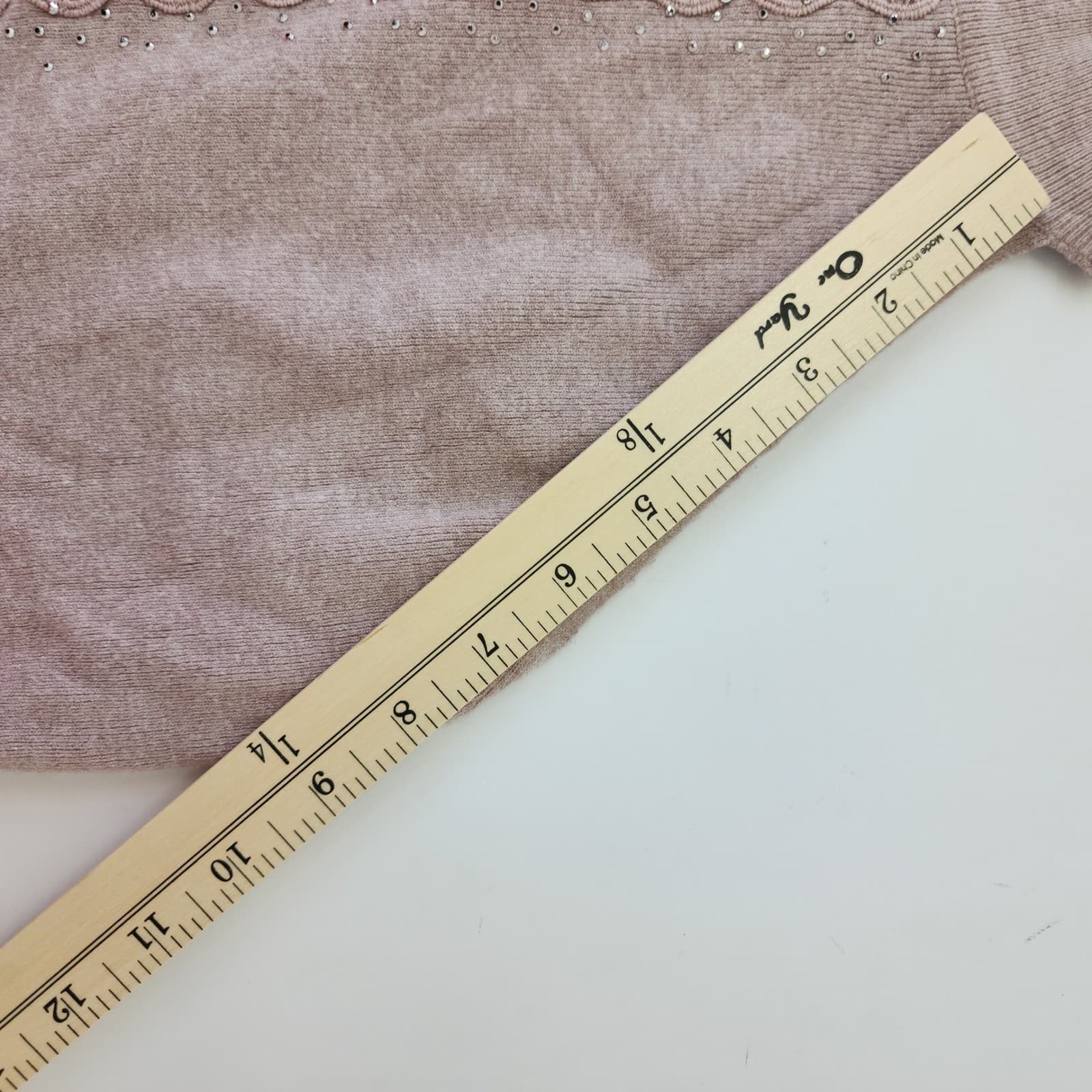 Mauve Knit Halter Top Mock Neck Lace Rhinestone Embellished Sleeveless Sweater - Thumbnail 5