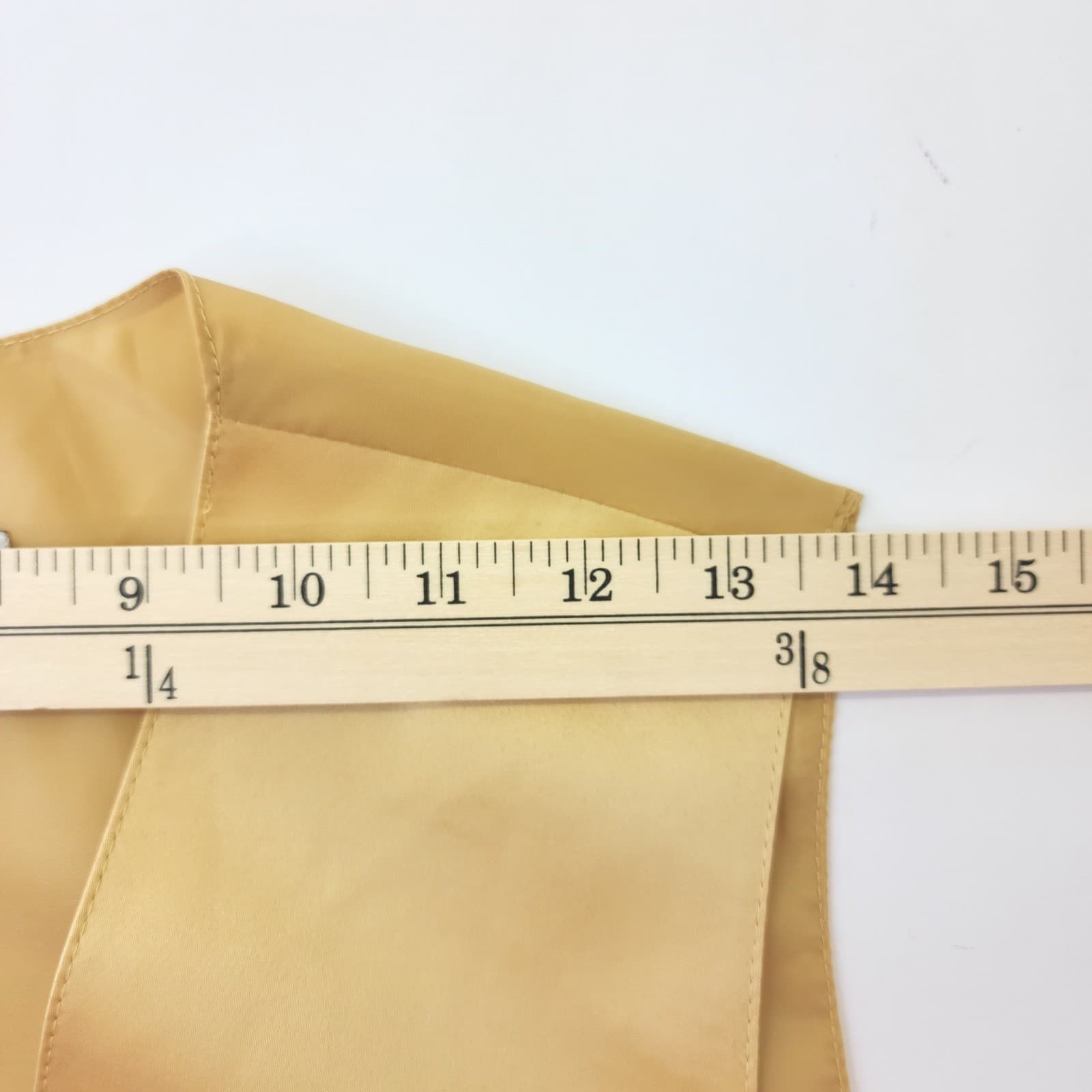 Vesuvio Napoli Mens XS Gold Yellow Formal Suit Vest Waistcoat Wedding - Thumbnail 4