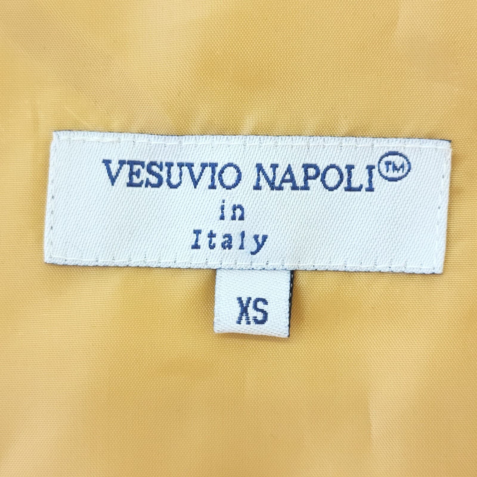 Vesuvio Napoli Mens XS Gold Yellow Formal Suit Vest Waistcoat Wedding - Thumbnail 5