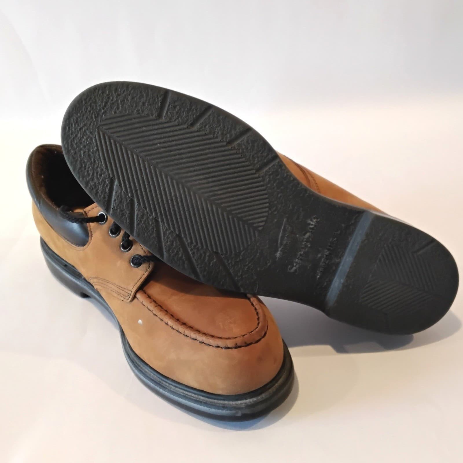 Red Wing SuperSole Mens Tan Nubuck Moc Toe Work Shoes EH Made in USA - Thumbnail 6
