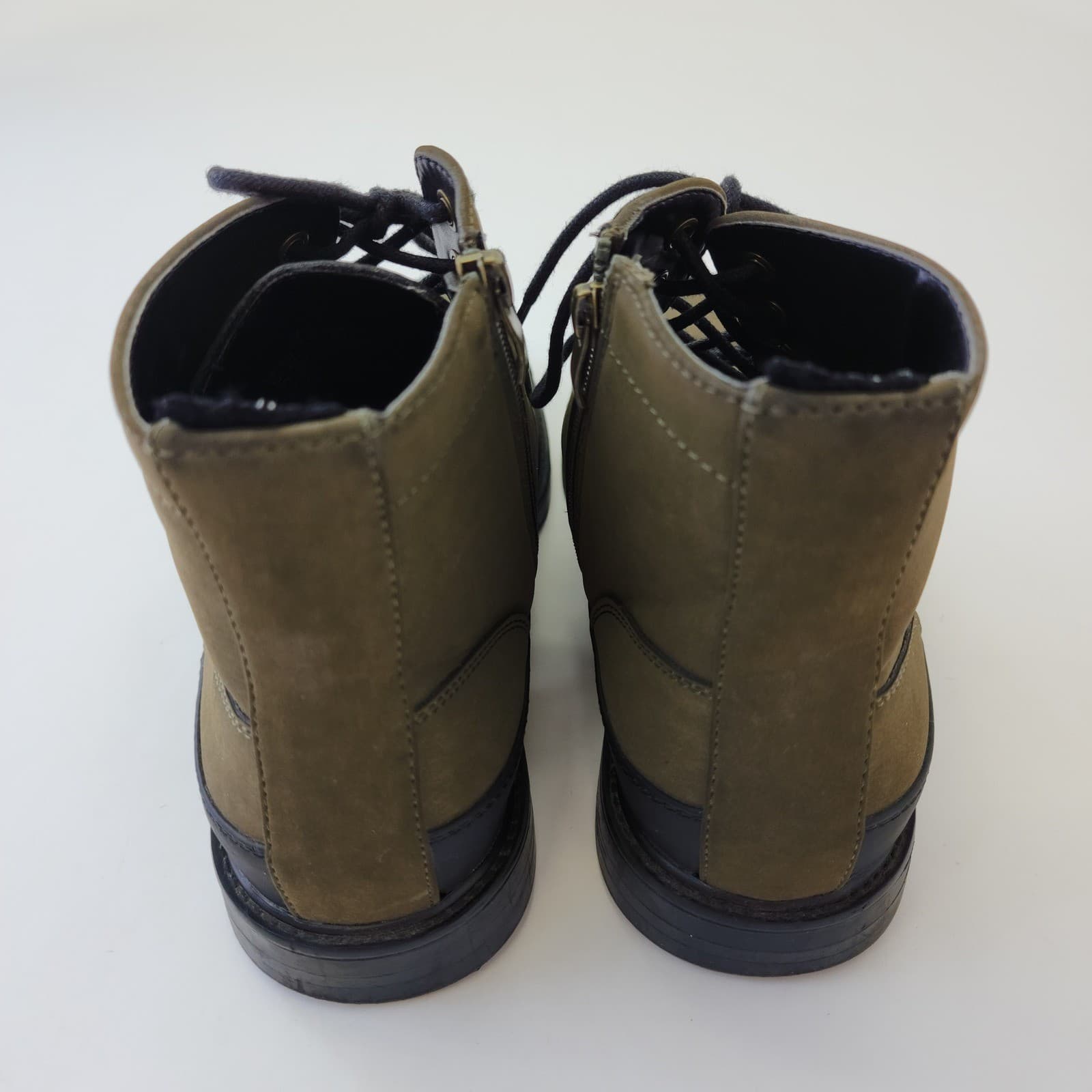 Unlisted Kenneth Cole Peyton Chukka Guard Men's Boots Olive Green Size 10 Zip Up - Thumbnail 3