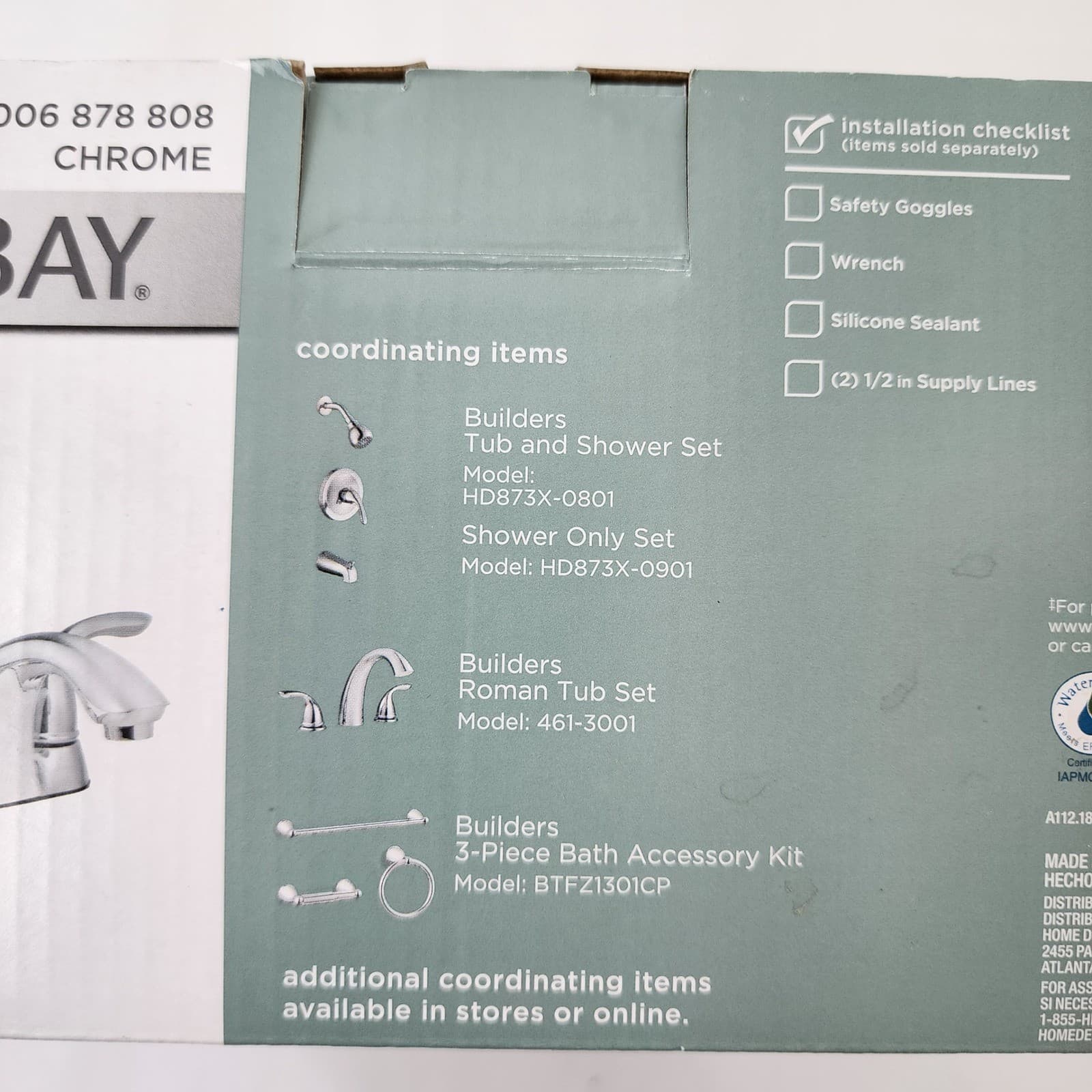 (Only One Faucet) Glacier Bay Builders 4 in Centerset 2-Handle Bathroom Faucet - Thumbnail 6