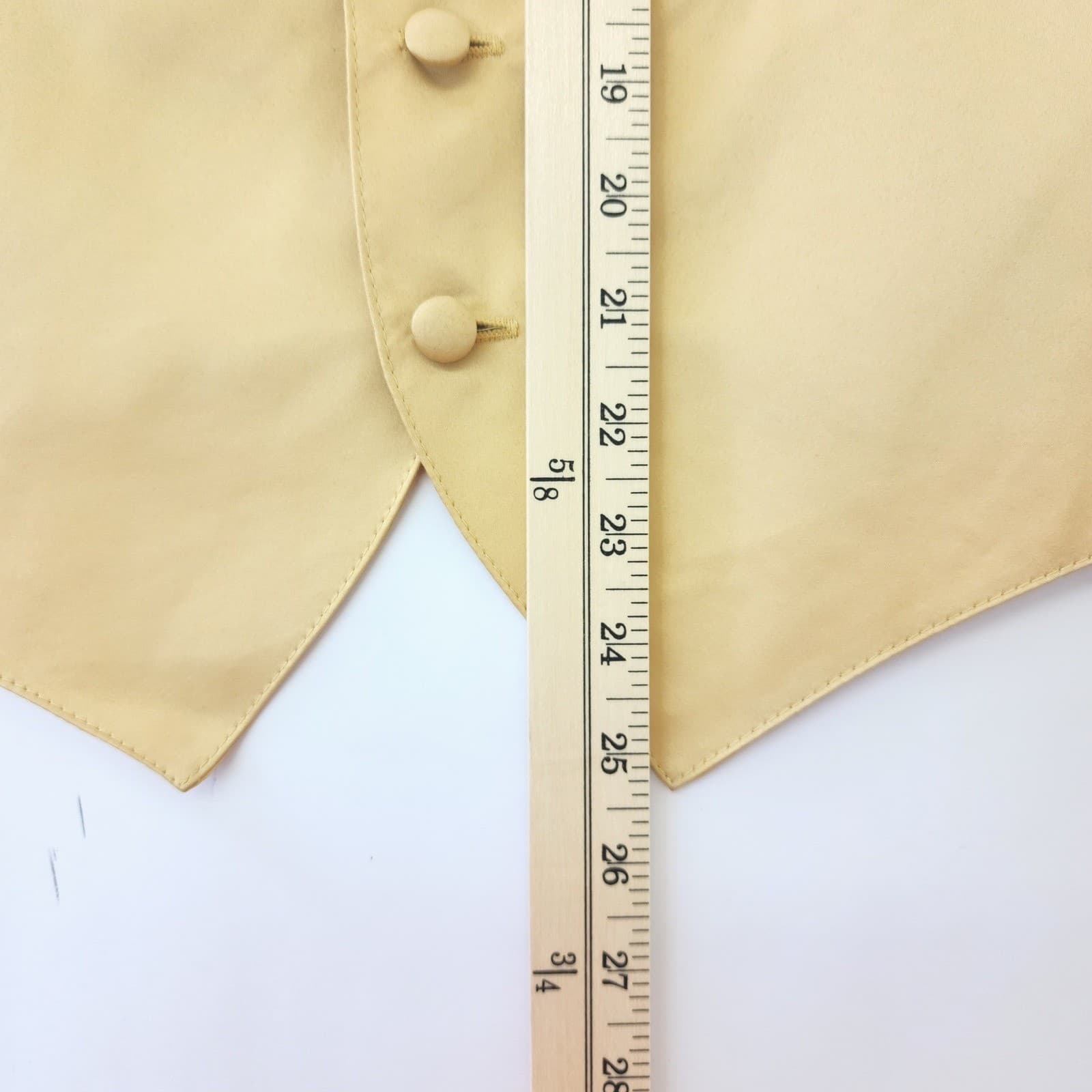 Vesuvio Napoli Mens XS Gold Yellow Formal Suit Vest Waistcoat Wedding - Thumbnail 2