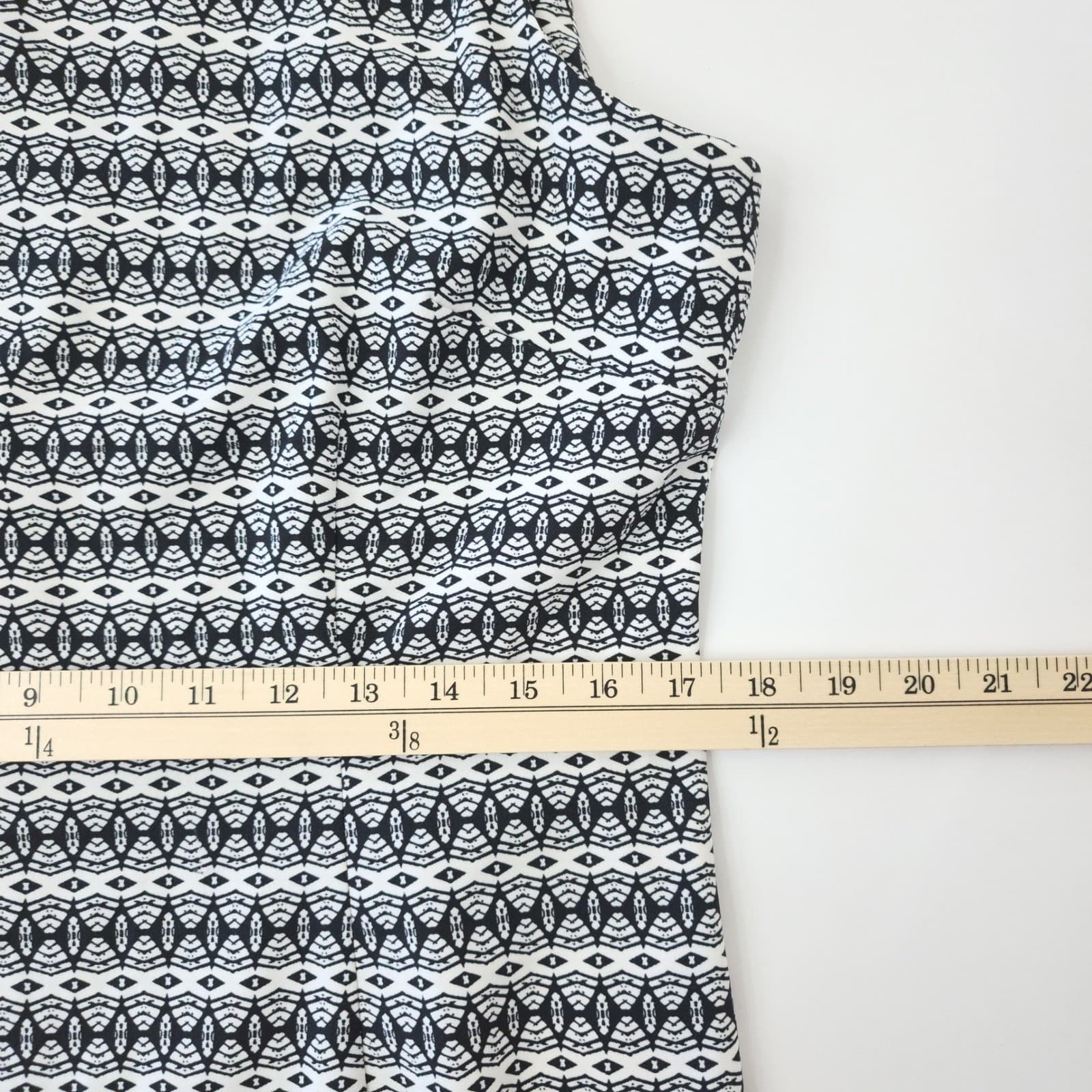 Mario Serrani Italy Womens Size 12 Geometric Tribal Print Sleeveless Shift Dress - Thumbnail 6