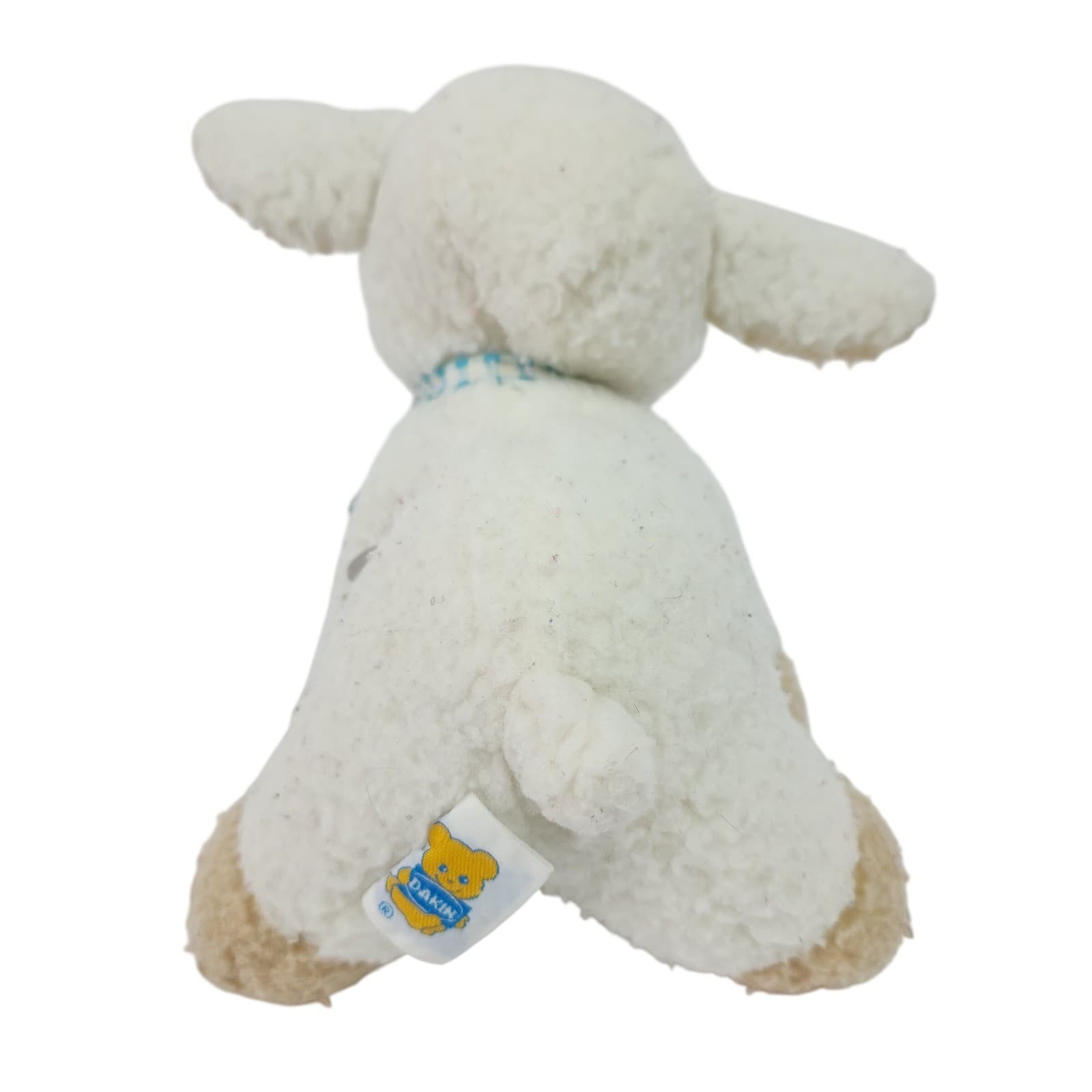 Vintage 1982 Dakin Wind Up Musical Lamb Plush White Sheep Tested working - Thumbnail 3