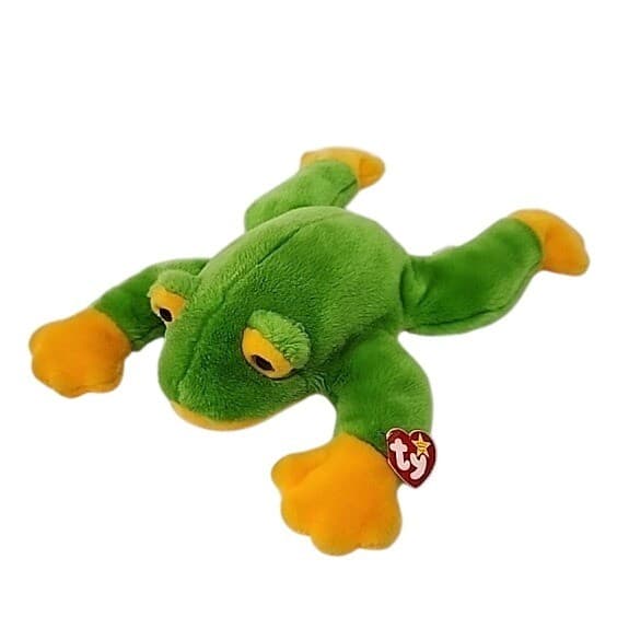 Ty Beanie Buddy SMOOCHY the Frog 1998 Large 15" - Thumbnail 2