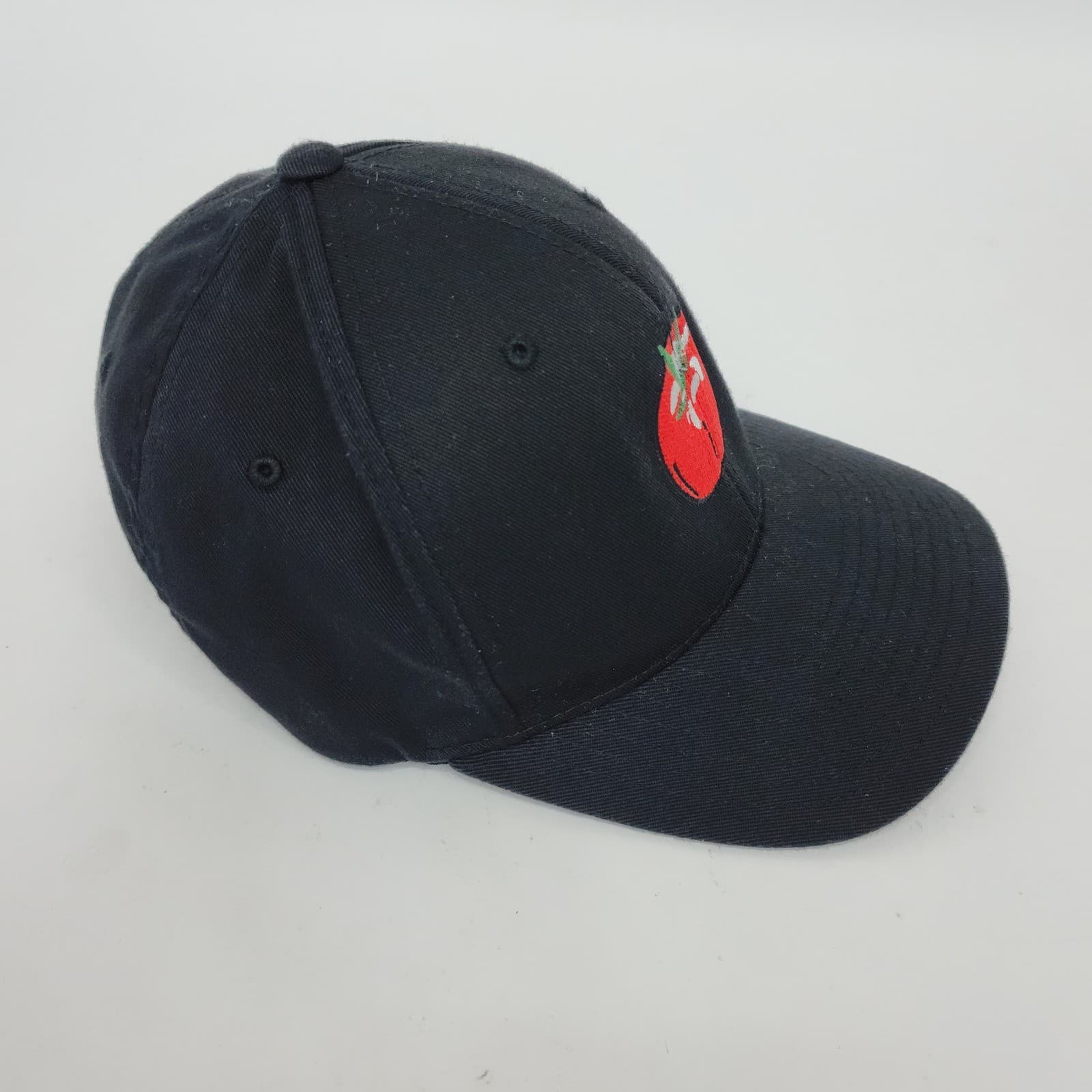 Port Authority Flexfit Vampire Tomato Embroidered Hat Black S/M Baseball Cap - Thumbnail 2
