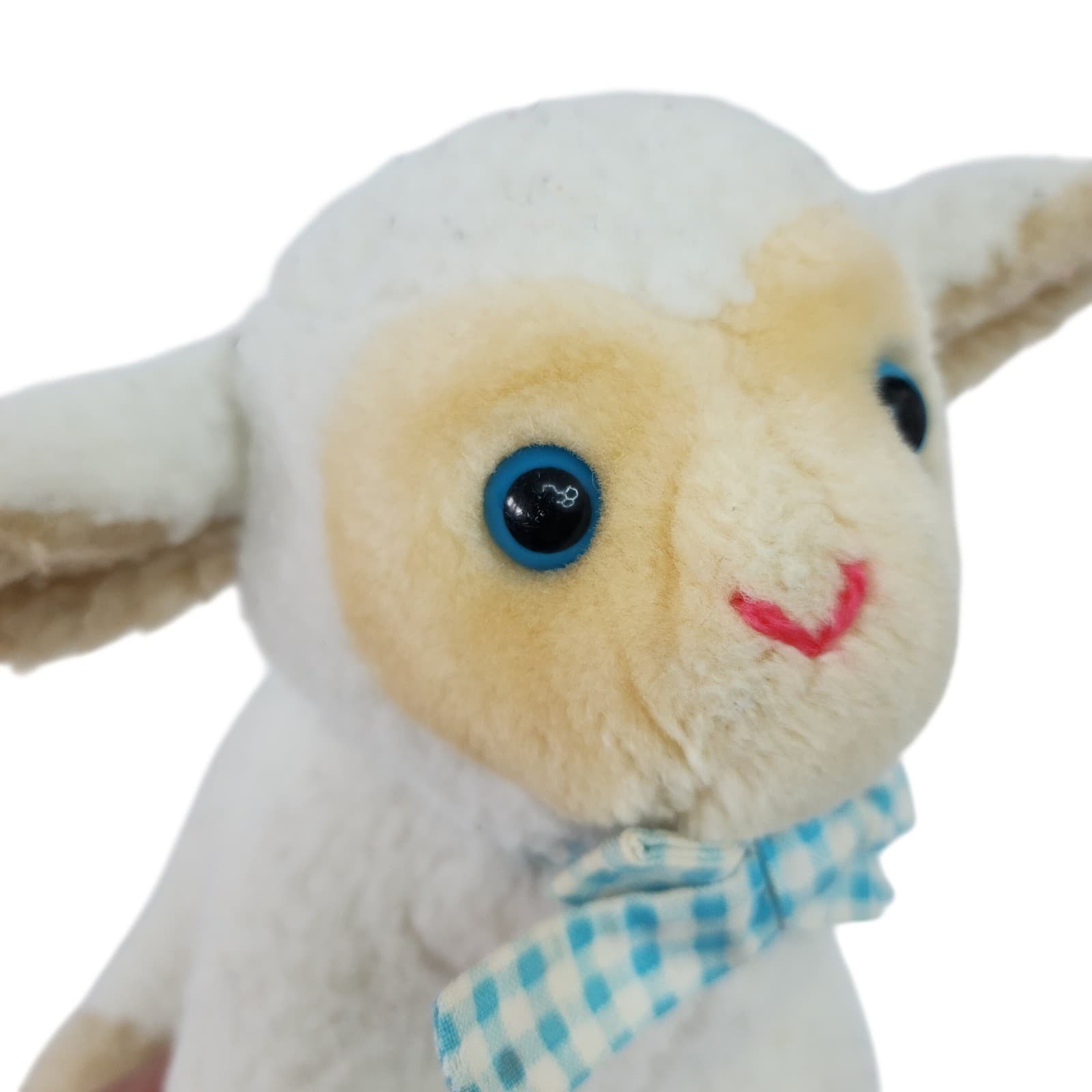 Vintage 1982 Dakin Wind Up Musical Lamb Plush White Sheep Tested working - Thumbnail 8
