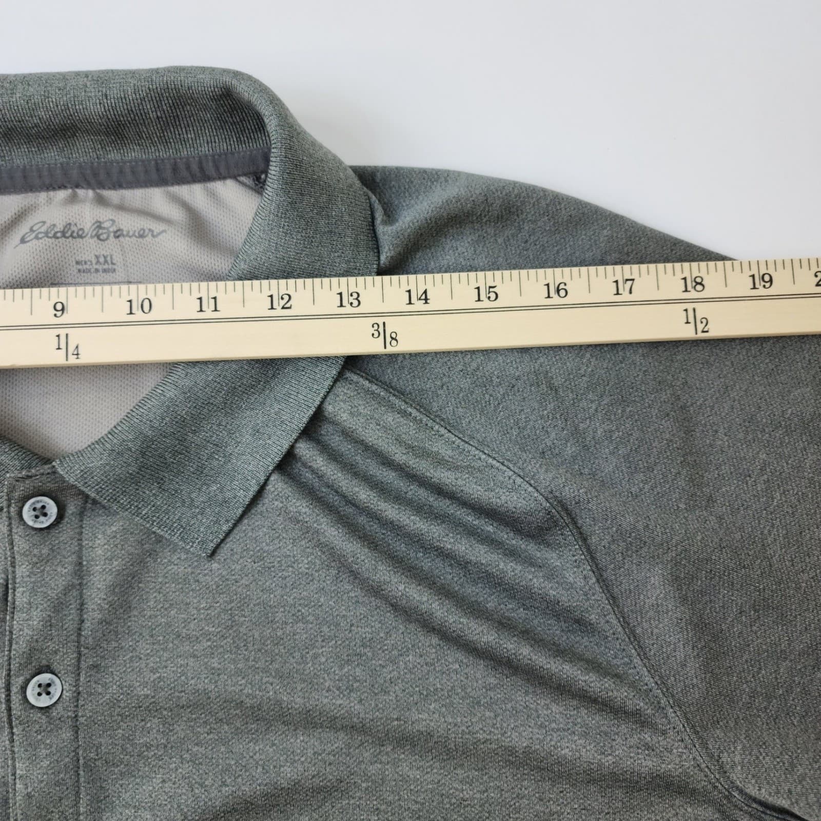 Eddie Bauer FreeDry Polo Shirt Mens XXL Green Short Sleeve Performance Golf Top - Thumbnail 5