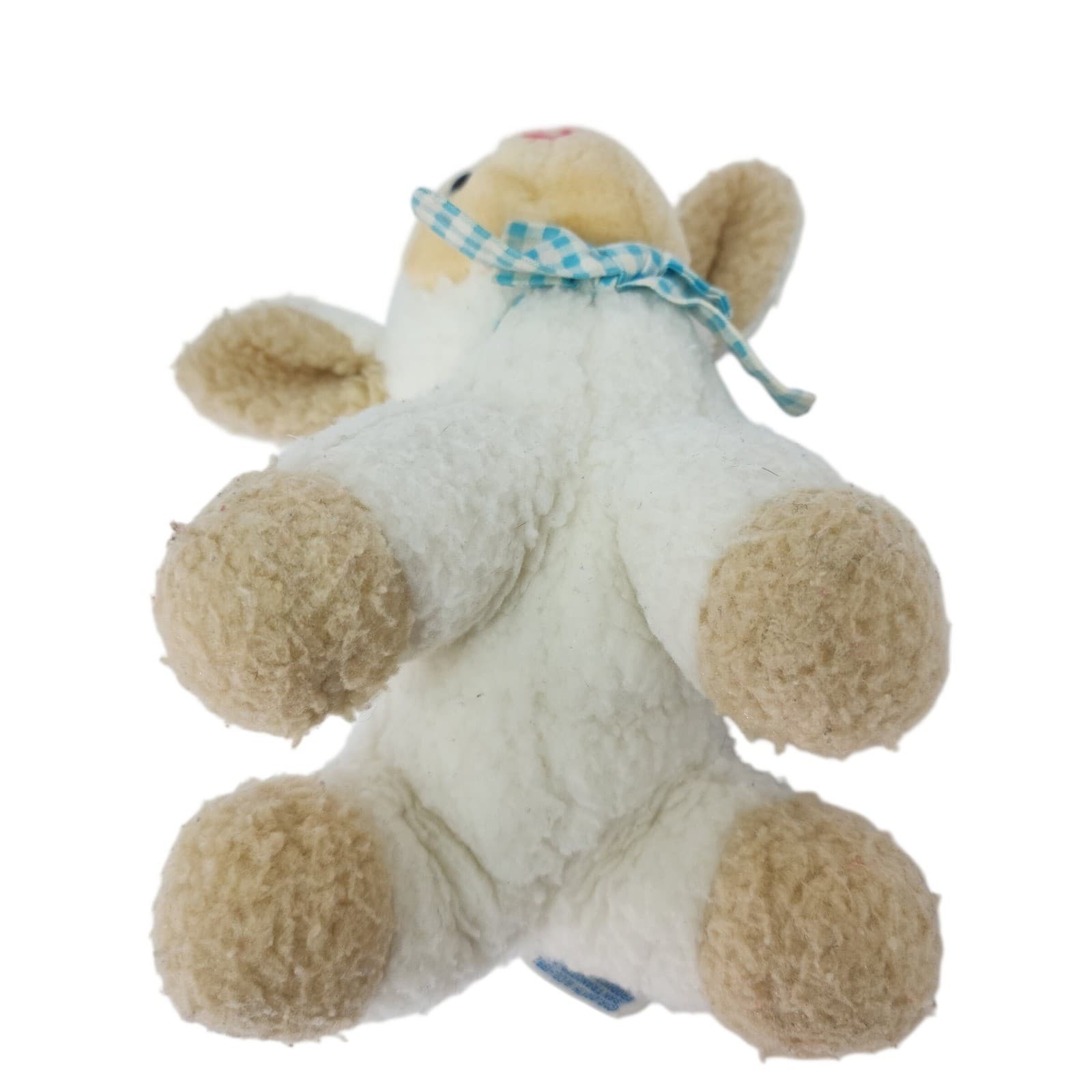 Vintage 1982 Dakin Wind Up Musical Lamb Plush White Sheep Tested working - Thumbnail 7