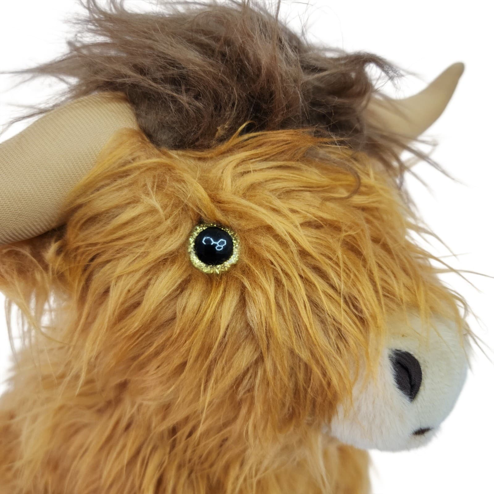 The Bear Factory Highland Cow Plush Shaggy Ginger Stuffed Animal 13 Inch Horns - Thumbnail 10