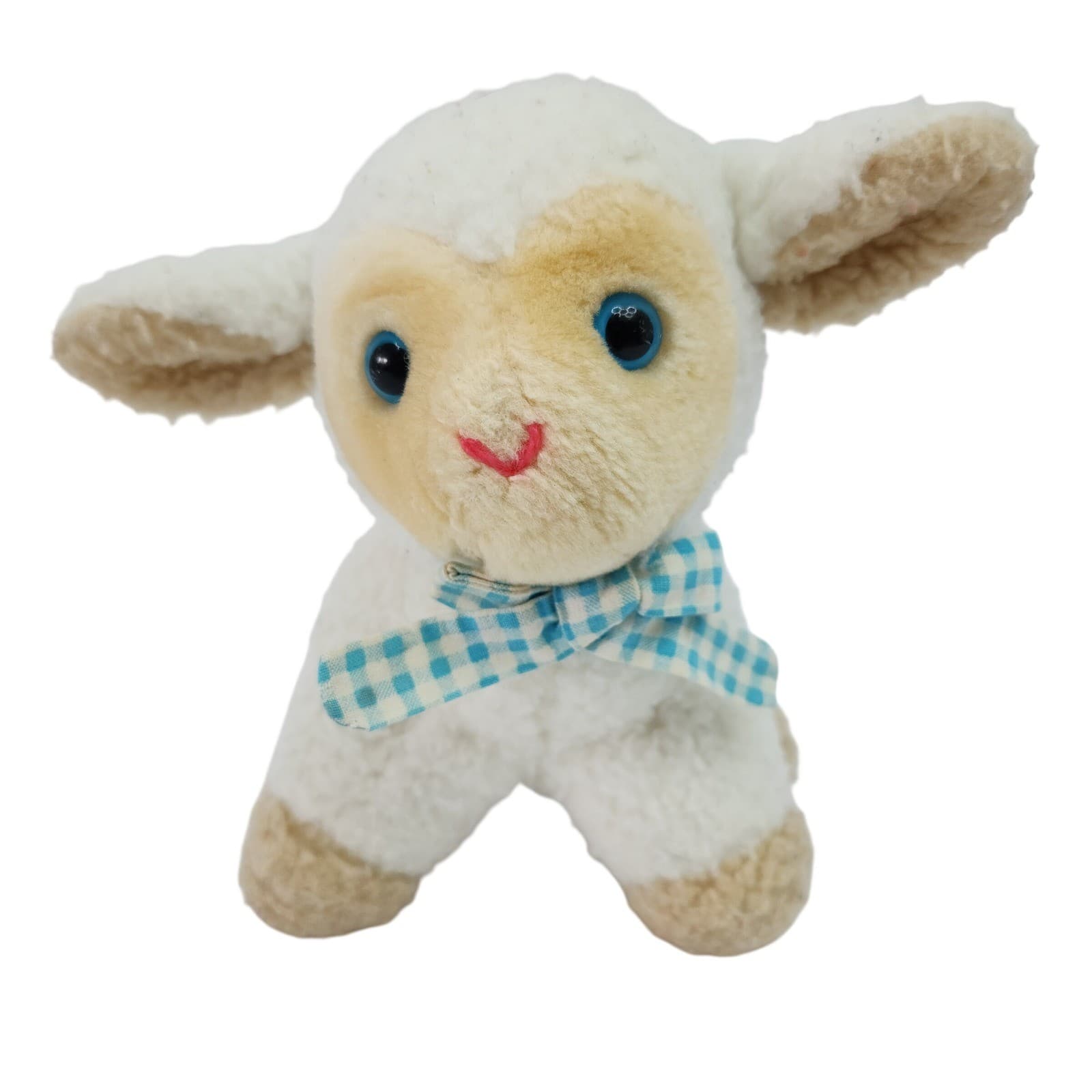 Vintage 1982 Dakin Wind Up Musical Lamb Plush White Sheep Tested working